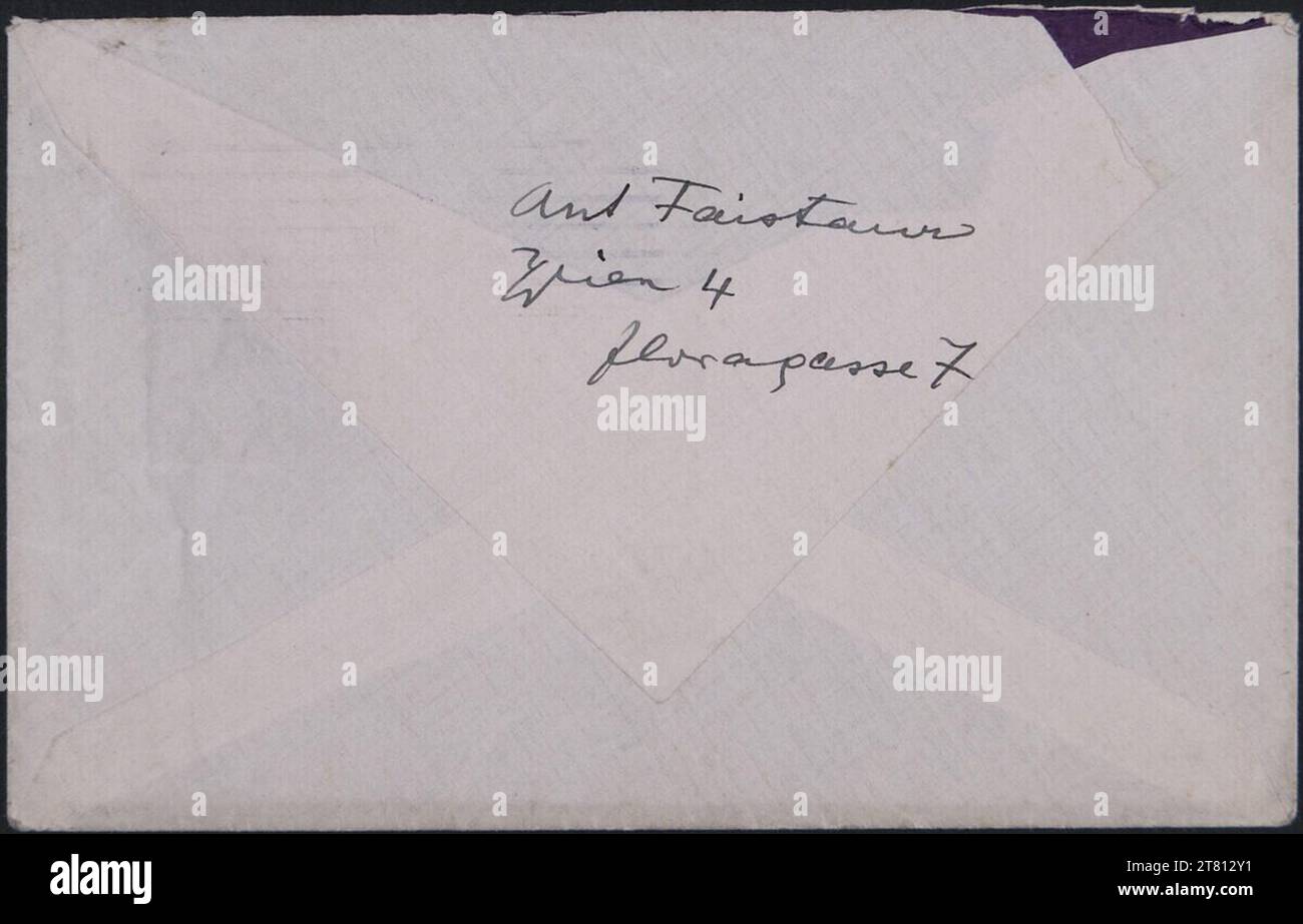 Anton Faistauer (Verfasser in) Brief von Anton Faistauer an Egon Schiele vom 3. Februar 1918. Tinte (schwarz) auf Papier 3. Februar 1918 , 03.02.1918 Stockfoto