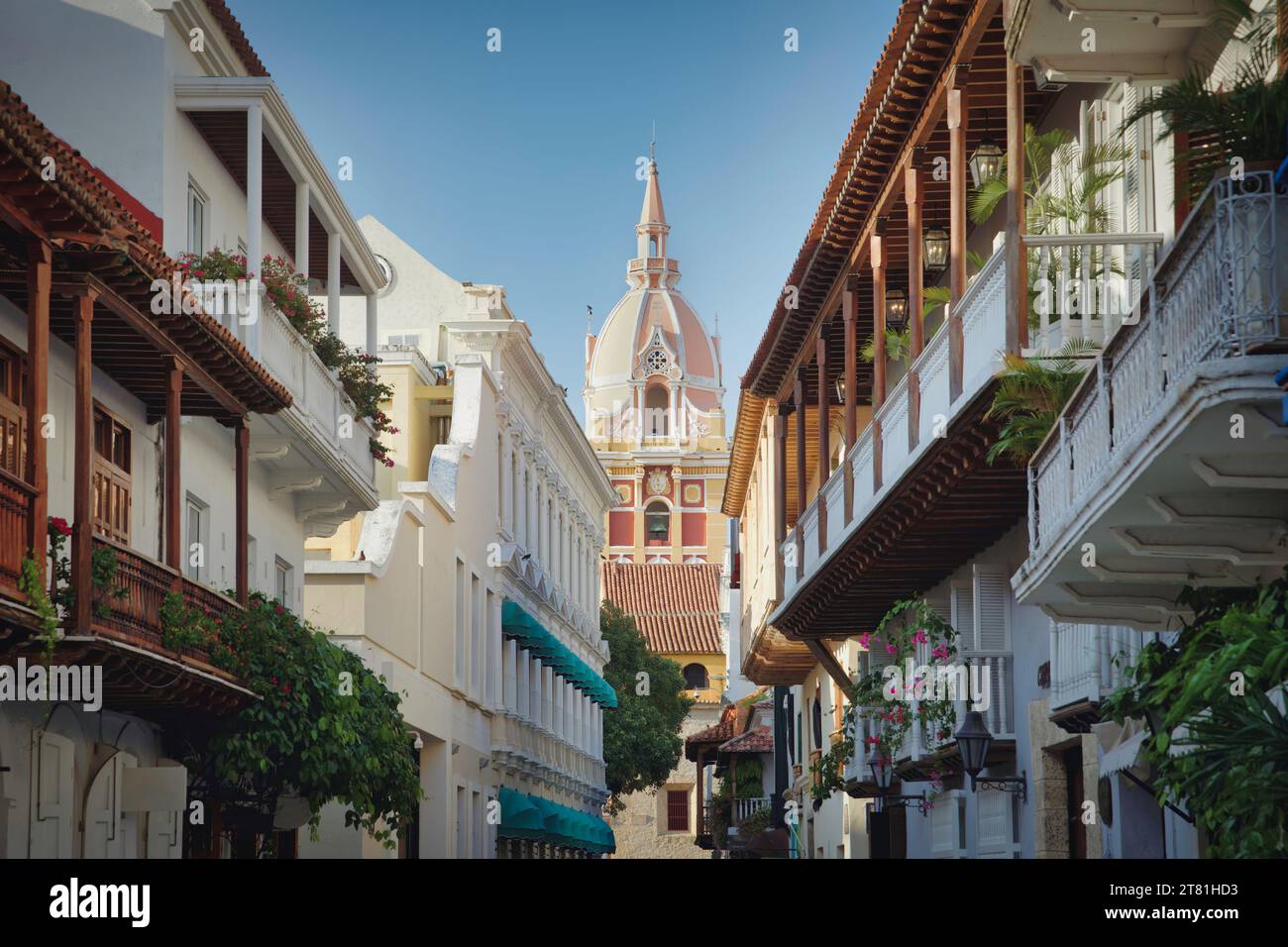 Foto der Altstadt der Cartagena da Indias - Kolumbien Stockfoto