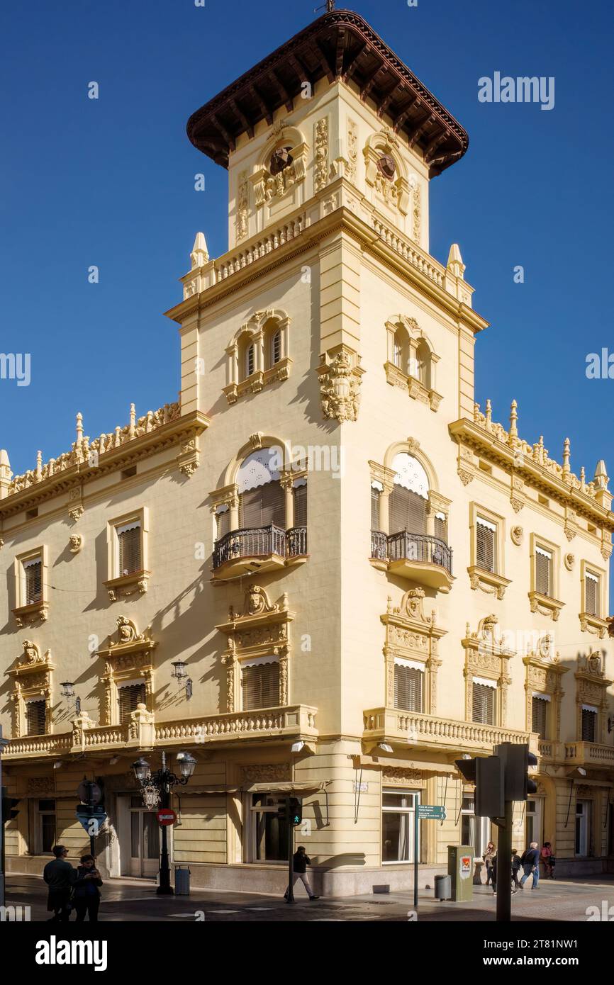 Royal Casino Altes Kulturerbe der Stadt Castellón de la Plana auf dem Puerta del Sol Platz bekannt als "Francisco Tirado Palace" Spanien, Europa Stockfoto