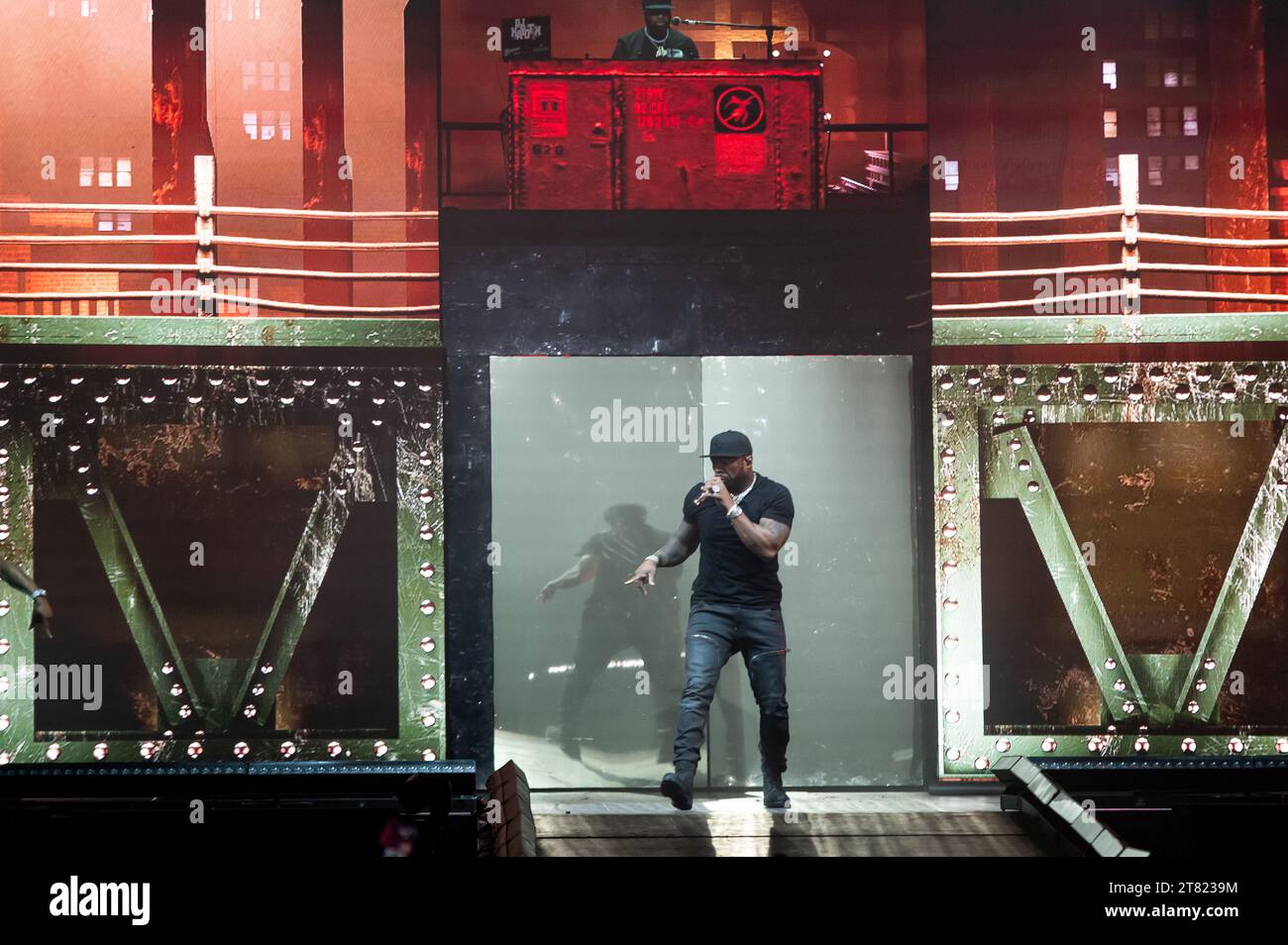 London, Vereinigtes Königreich. November 2023. 50 Cent tritt live in der OVO Arena Wembley auf. Cristina Massei/Alamy Live News Stockfoto