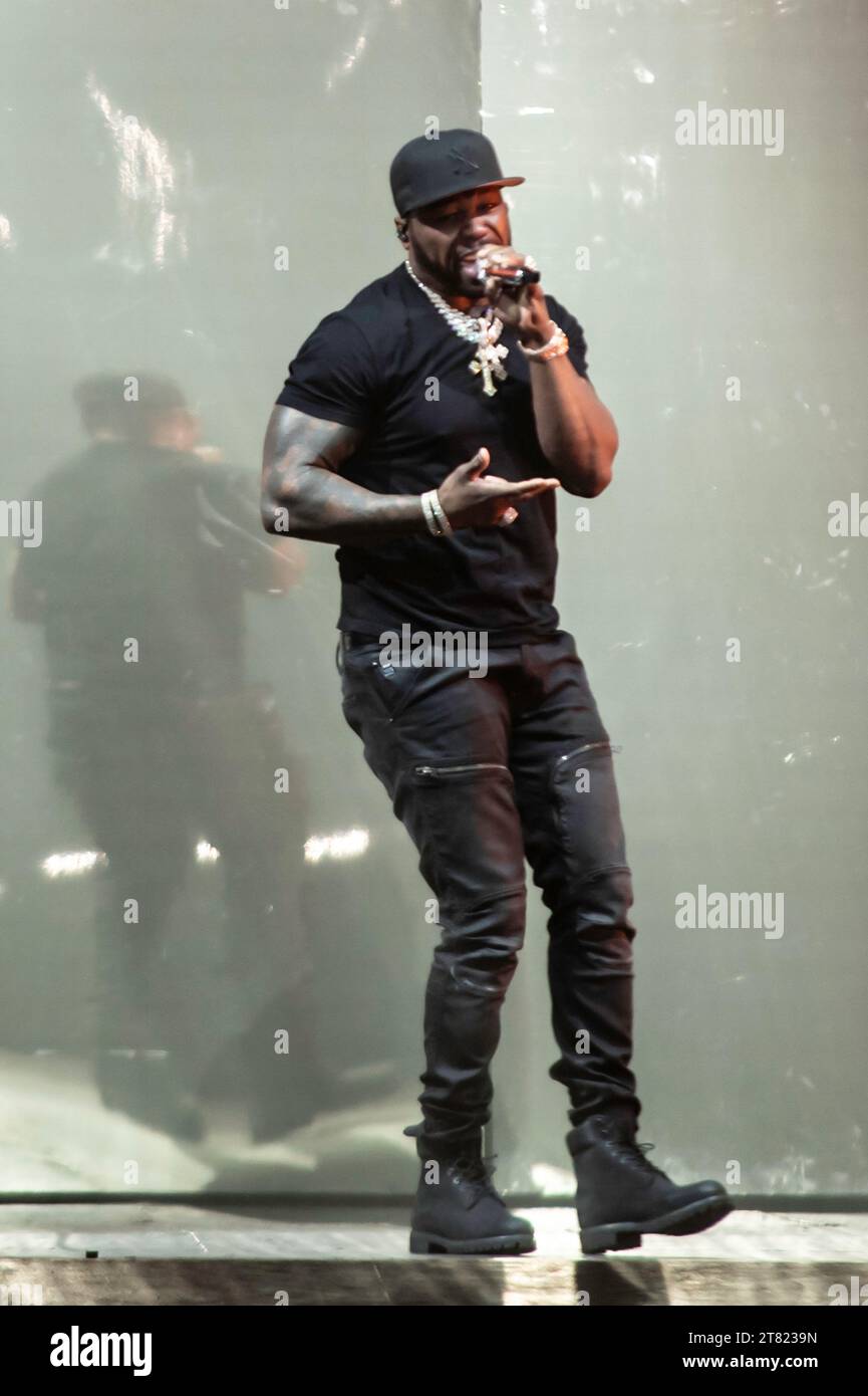 London, Vereinigtes Königreich. November 2023. 50 Cent tritt live in der OVO Arena Wembley auf. Cristina Massei/Alamy Live News Stockfoto