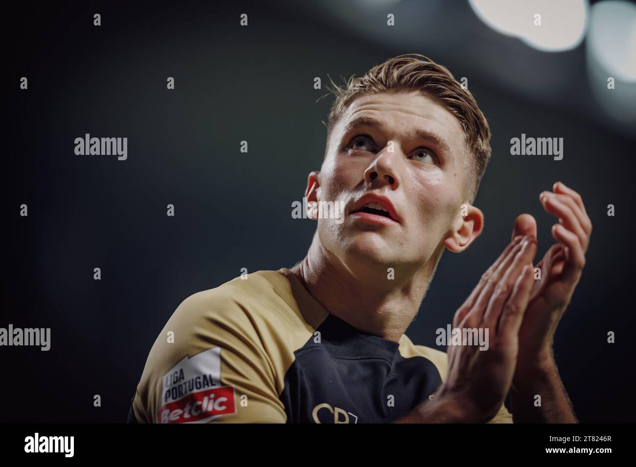 Viktor Gyokeres während der Liga Portugal 23/24 Spiel zwischen Boavista FC und Sporting CP im Estadio do Bessa Seculo XXI, Porto, Portugal. (Maciej Rogowsk Stockfoto