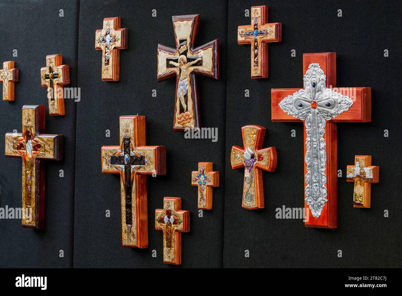 Kreuze, Christentum, Religion, Glaube, Christ, Kirche, USA Stockfoto