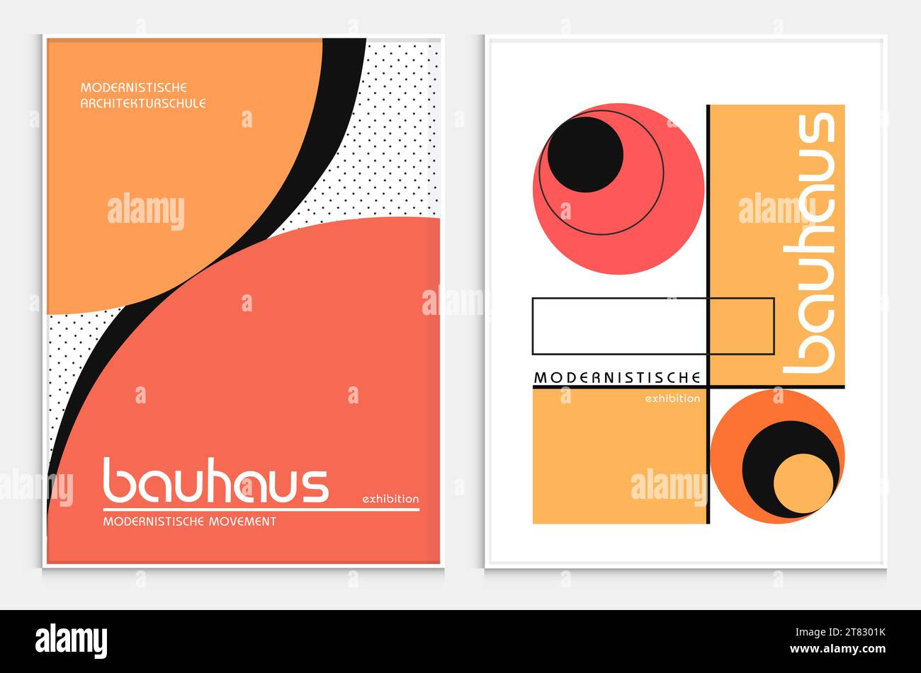 Enthält abstrakte Kunst im bauhaus-Stil, dekorative moderne Kunst, Vektor-Illustration Poster. Drucke, Galerie Wandbilder, Büro Wandbilder, Stock Vektor