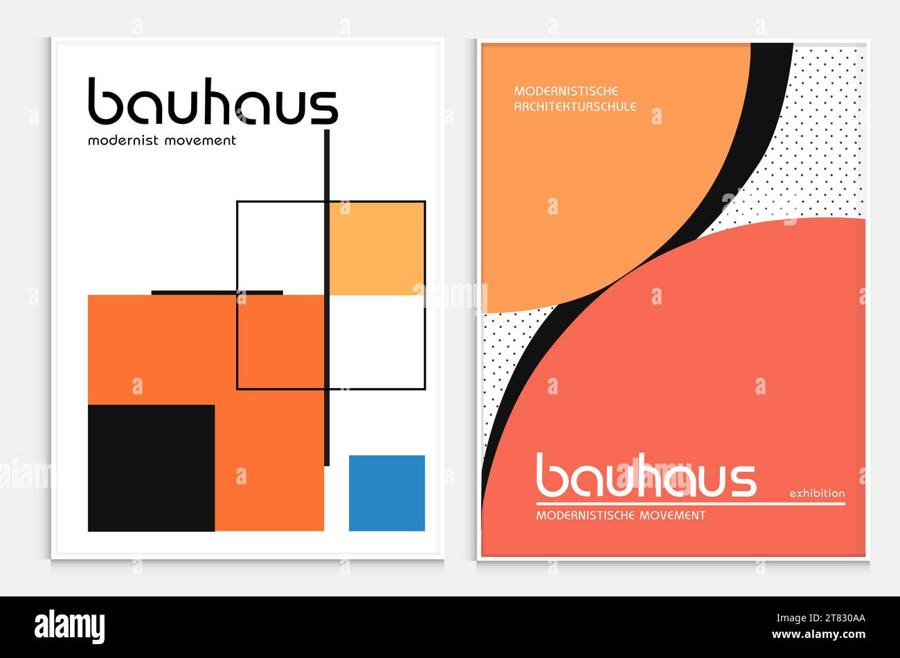 Enthält abstrakte Kunst im bauhaus-Stil, dekorative moderne Kunst, Vektor-Illustration Poster. Drucke, Galerie Wandbilder, Büro Wandbilder, Stock Vektor