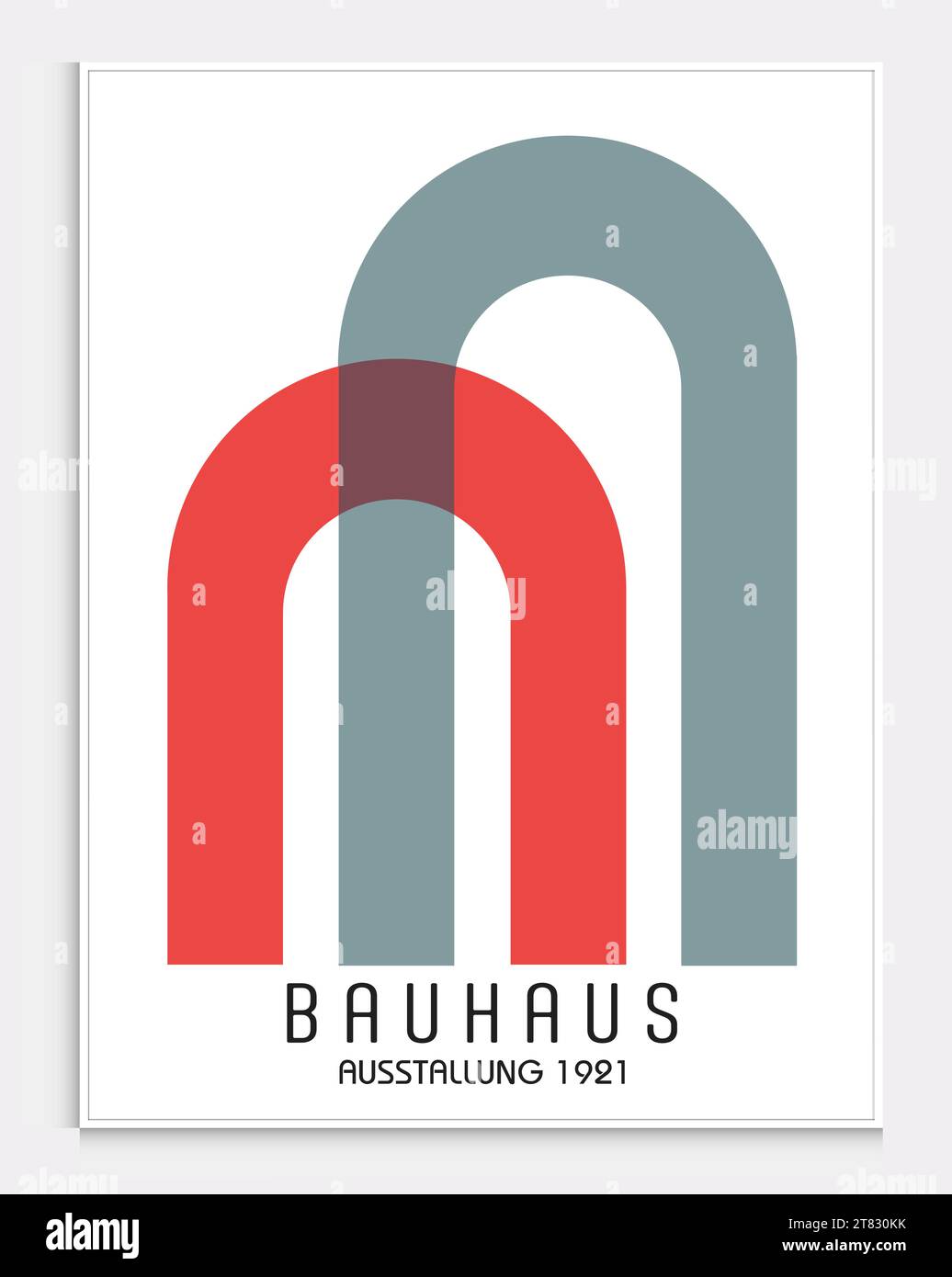 Enthält abstrakte Kunst im bauhaus-Stil, dekorative moderne Kunst, Vektor-Illustration Poster. Drucke, Galerie Wandbilder, Büro Wandbilder, Stock Vektor