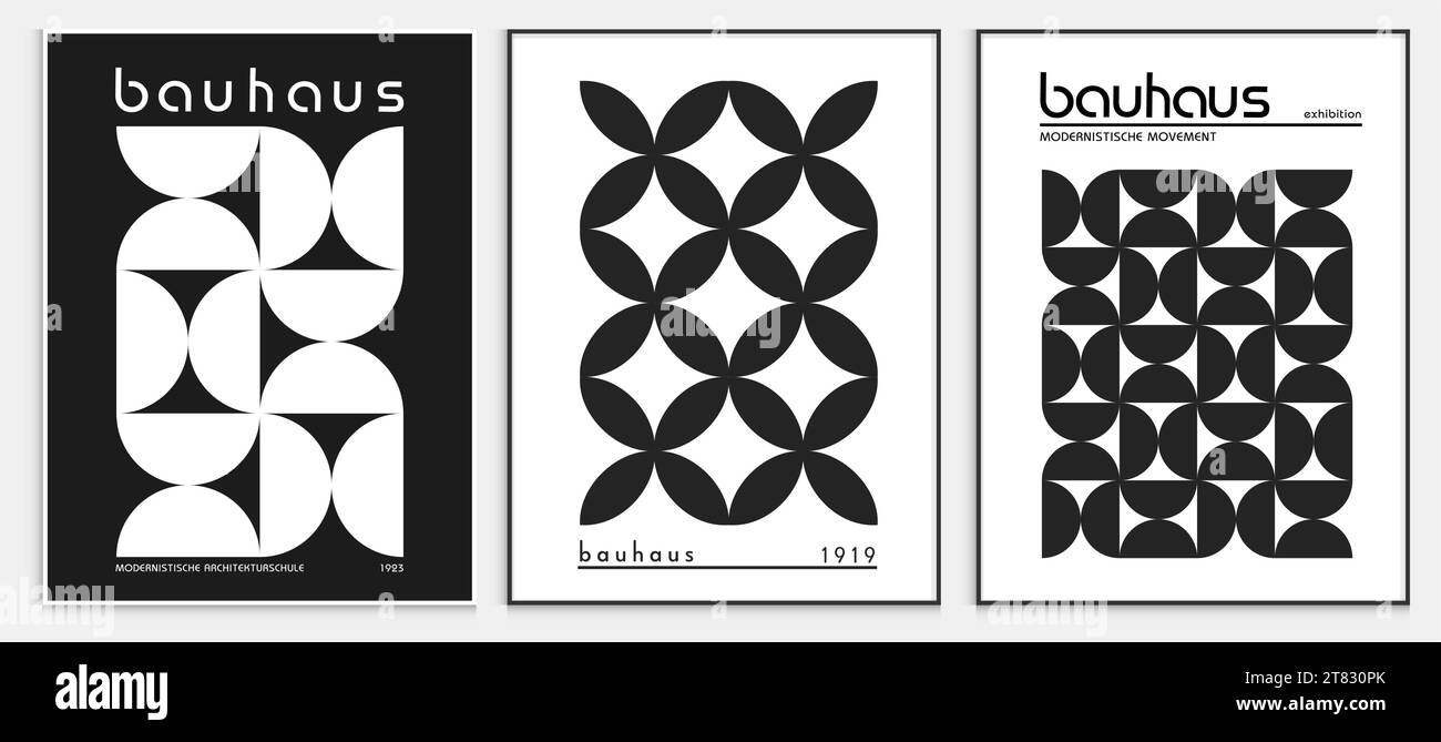 Enthält abstrakte Kunst im bauhaus-Stil, dekorative moderne Kunst, Vektor-Illustration Poster. Drucke, Galerie Wandbilder, Büro Wandbilder, Stock Vektor