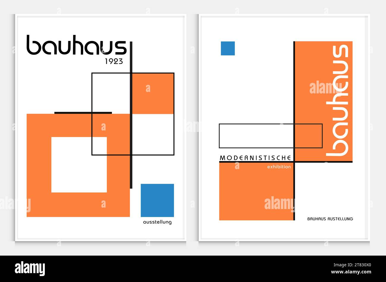 Enthält abstrakte Kunst im bauhaus-Stil, dekorative moderne Kunst, Vektor-Illustration Poster. Drucke, Galerie Wandbilder, Büro Wandbilder, Stock Vektor