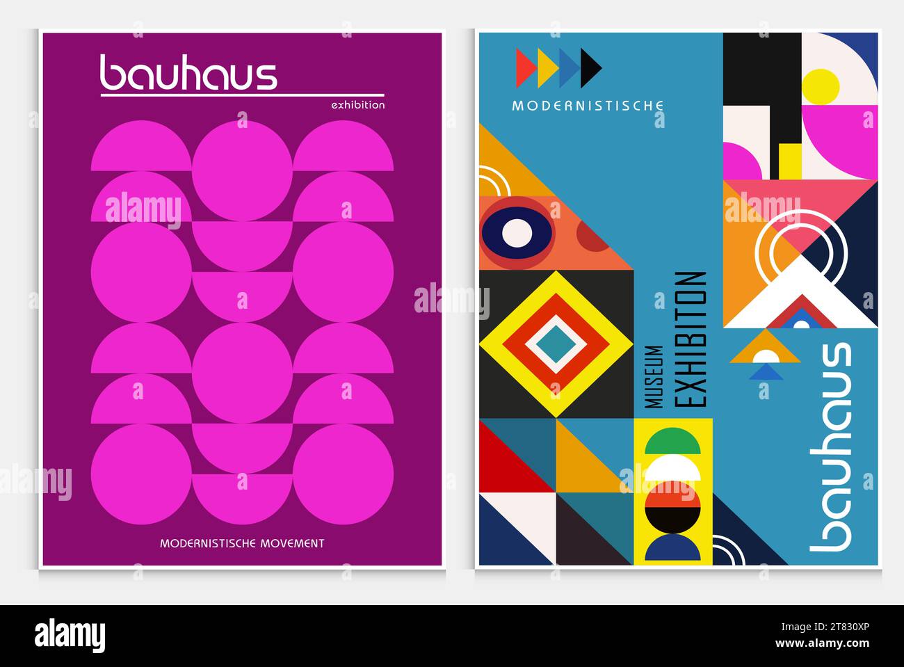 Enthält abstrakte Kunst im bauhaus-Stil, dekorative moderne Kunst, Vektor-Illustration Poster. Drucke, Galerie Wandbilder, Büro Wandbilder, Stock Vektor