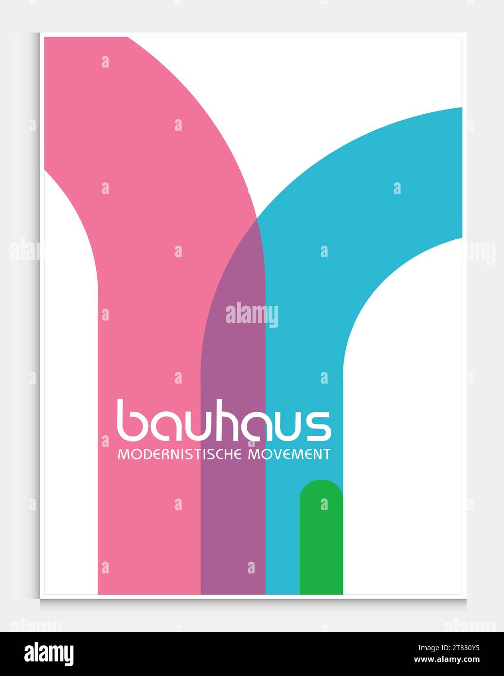 Enthält abstrakte Kunst im bauhaus-Stil, dekorative moderne Kunst, Vektor-Illustration Poster. Drucke, Galerie Wandbilder, Büro Wandbilder, Stock Vektor