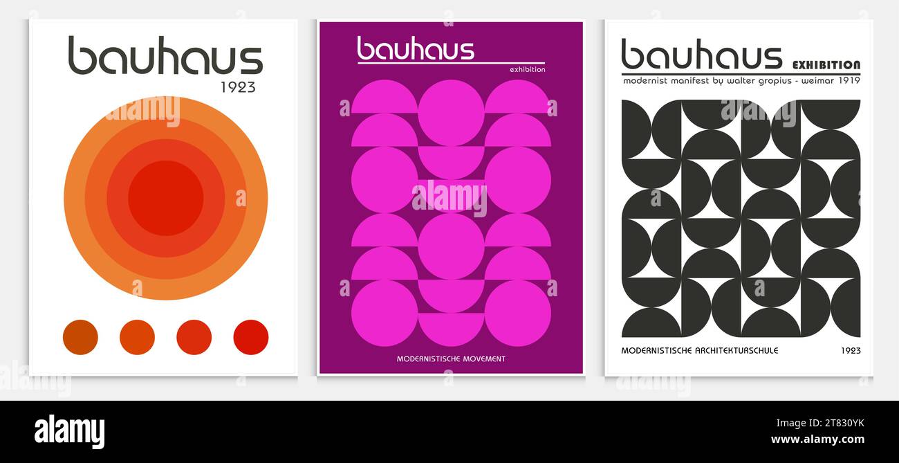 Enthält abstrakte Kunst im bauhaus-Stil, dekorative moderne Kunst, Vektor-Illustration Poster. Drucke, Galerie Wandbilder, Büro Wandbilder, Stock Vektor