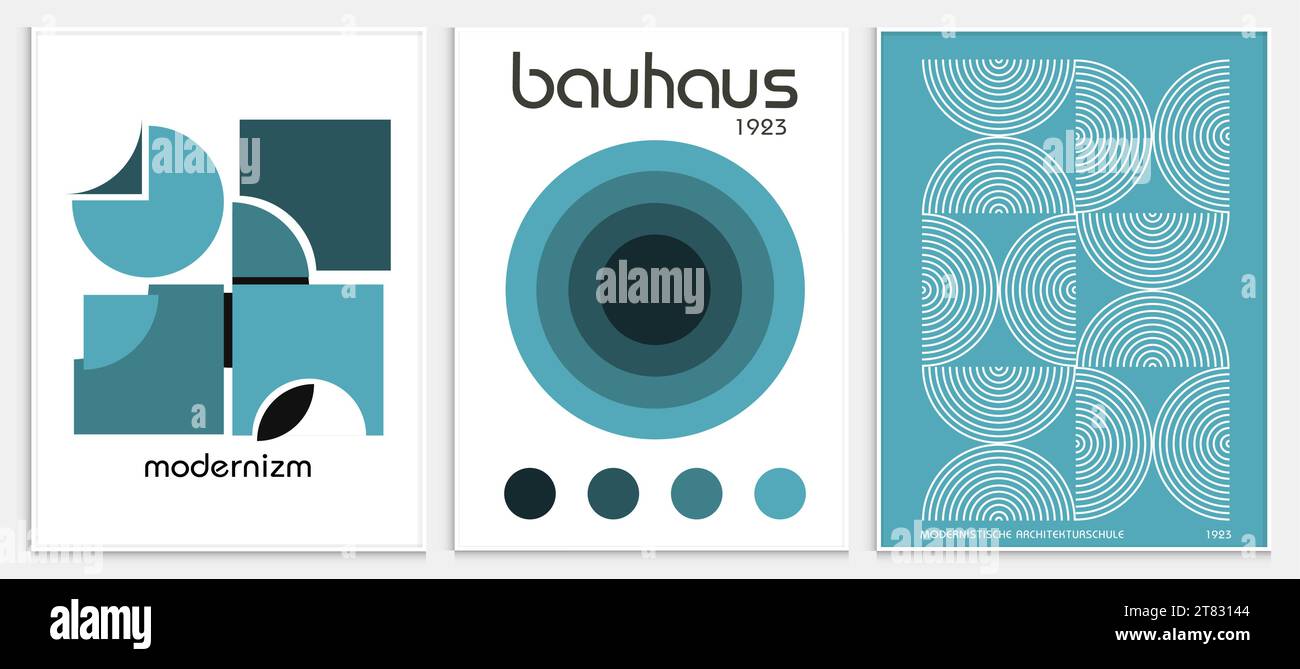 Enthält abstrakte Kunst im bauhaus-Stil, dekorative moderne Kunst, Vektor-Illustration Poster. Drucke, Galerie Wandbilder, Büro Wandbilder, Stock Vektor