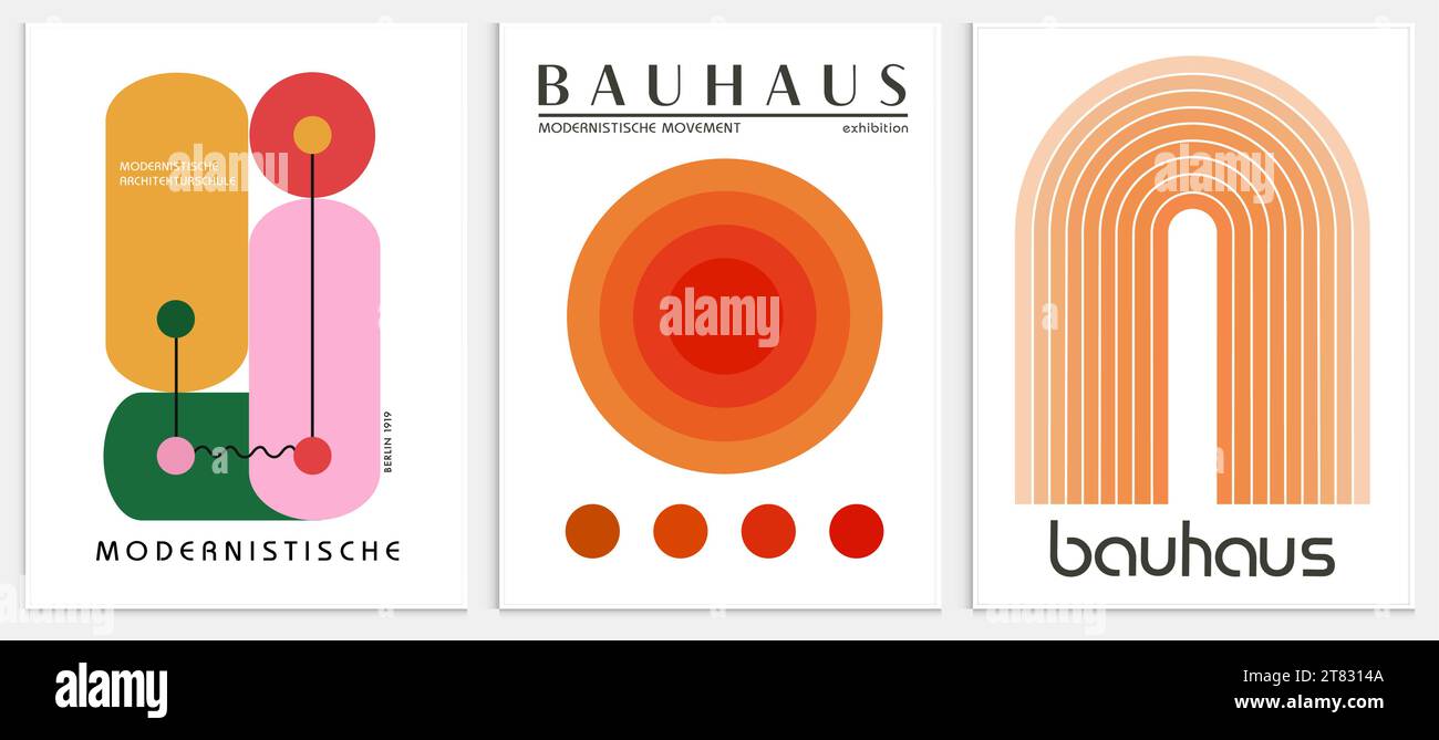 Enthält abstrakte Kunst im bauhaus-Stil, dekorative moderne Kunst, Vektor-Illustration Poster. Drucke, Galerie Wandbilder, Büro Wandbilder, Stock Vektor