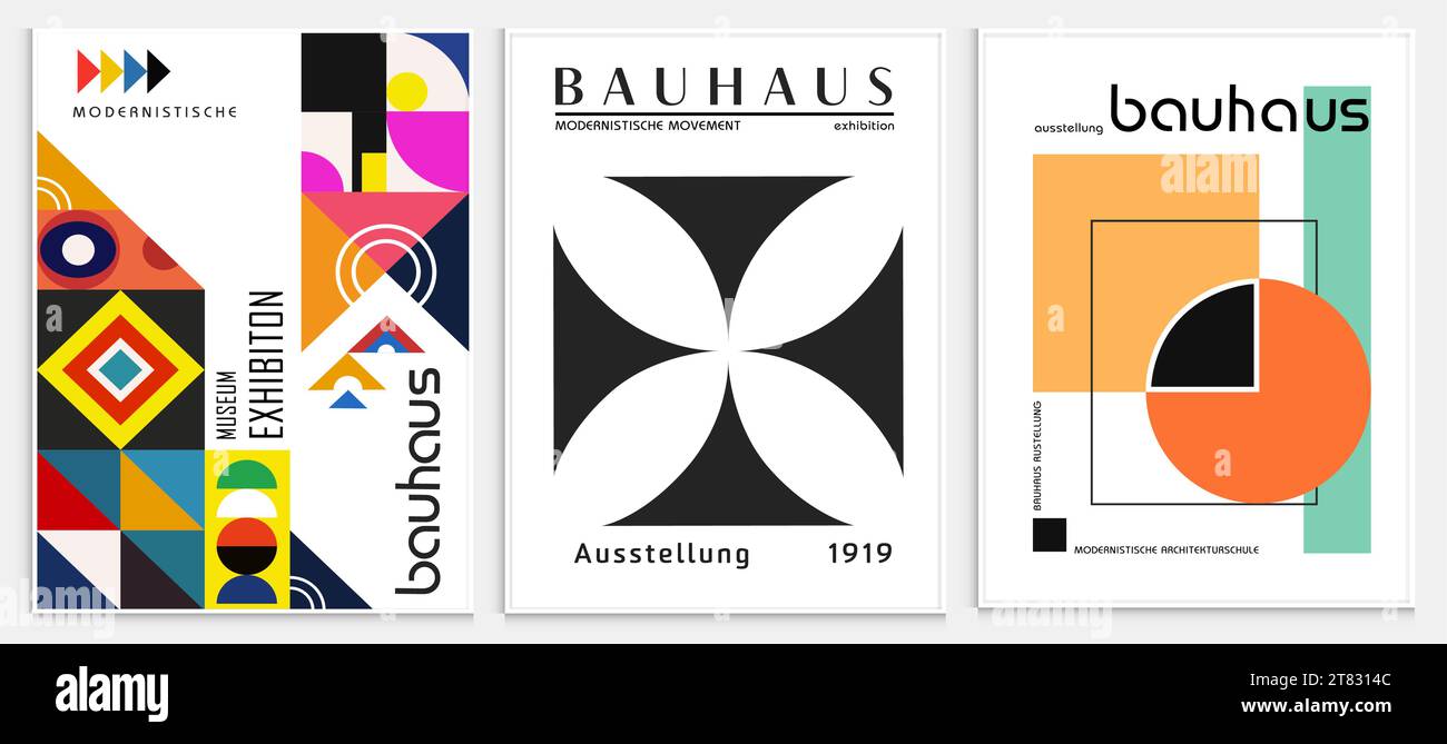 Enthält abstrakte Kunst im bauhaus-Stil, dekorative moderne Kunst, Vektor-Illustration Poster. Drucke, Galerie Wandbilder, Büro Wandbilder, Stock Vektor