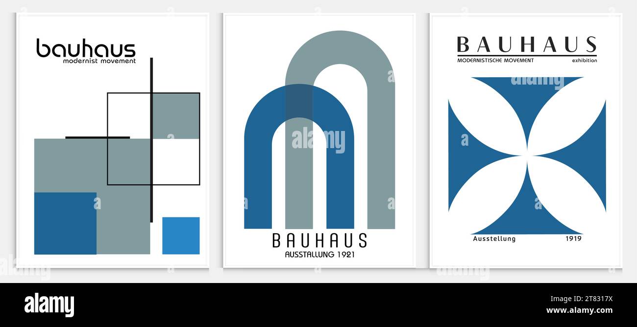 Enthält abstrakte Kunst im bauhaus-Stil, dekorative moderne Kunst, Vektor-Illustration Poster. Drucke, Galerie Wandbilder, Büro Wandbilder, Stock Vektor