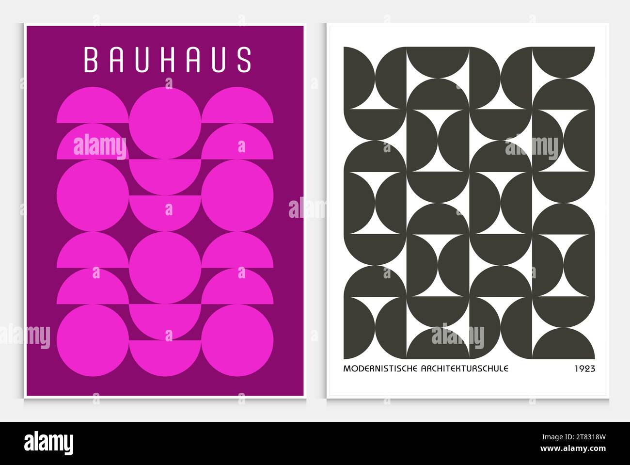 Enthält abstrakte Kunst im bauhaus-Stil, dekorative moderne Kunst, Vektor-Illustration Poster. Drucke, Galerie Wandbilder, Büro Wandbilder, Stock Vektor