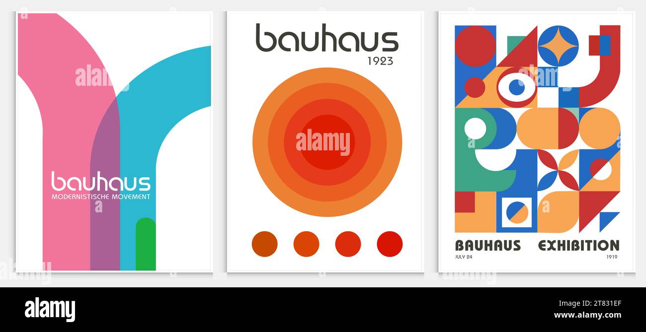 Enthält abstrakte Kunst im bauhaus-Stil, dekorative moderne Kunst, Vektor-Illustration Poster. Drucke, Galerie Wandbilder, Büro Wandbilder, Stock Vektor