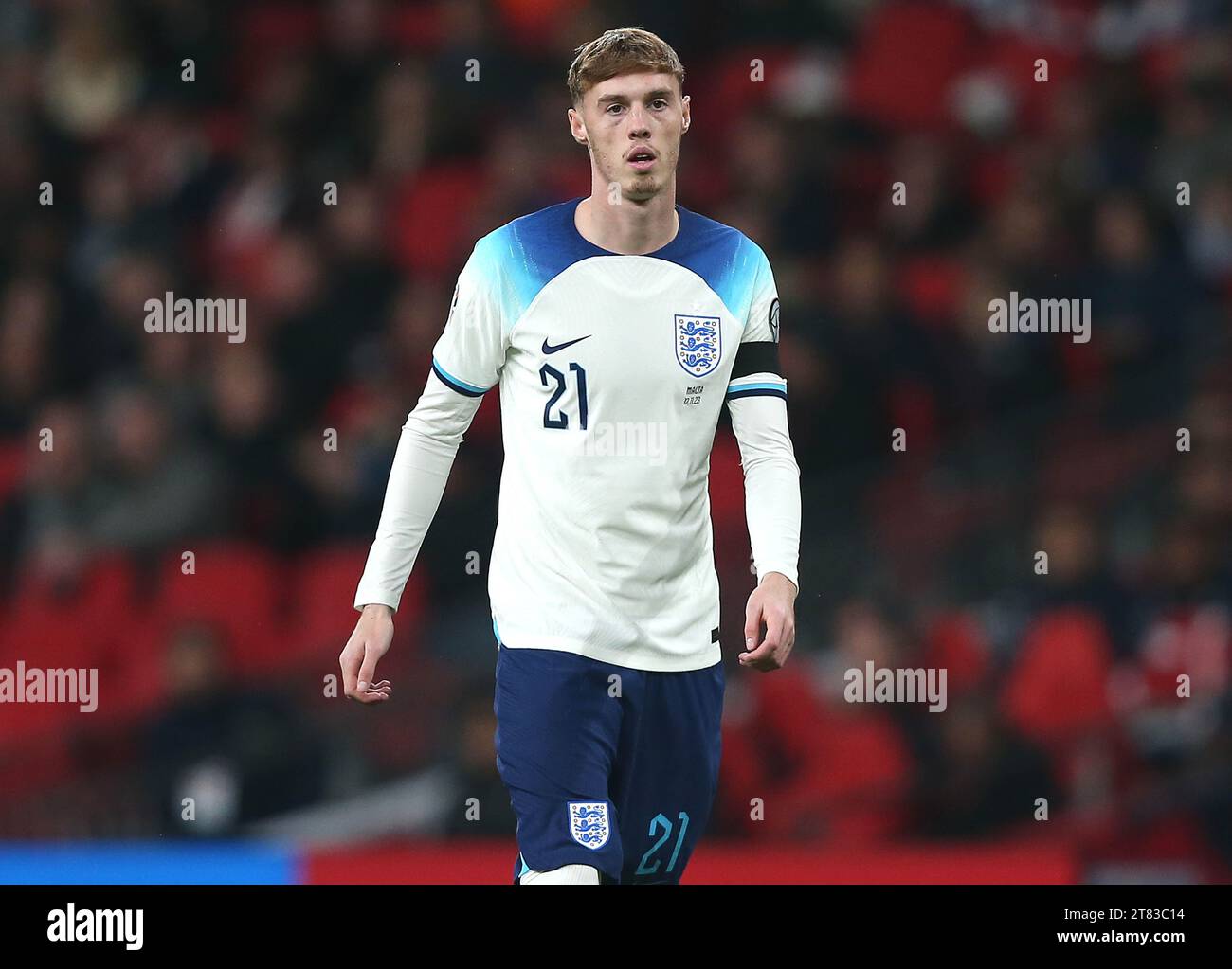 Cole Palmer of England - England gegen Malta, Qualifikationsgruppe C zur UEFA EURO 2024, Wembley Stadium, London, Großbritannien - 17. November 2023. Stockfoto