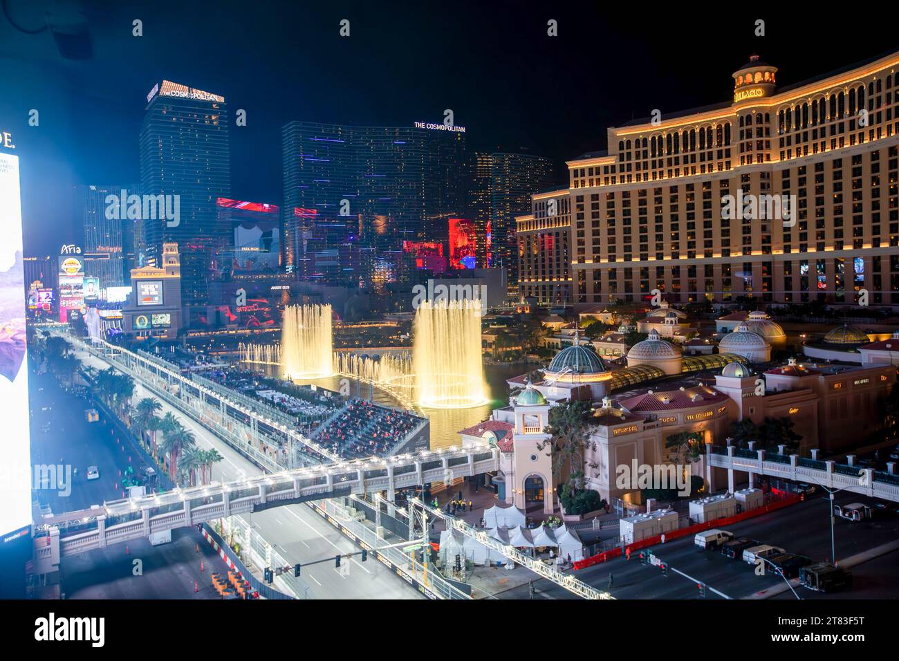 Track-Atmosphäre während FORMEL 1 HEINEKEN SILVER LAS VEGAS GRAND PRIX 2023 - 17. Bis 19. November 2023 Las Vega, Nevada, USA Credit: Alessio de Marco/Alamy Live News Stockfoto