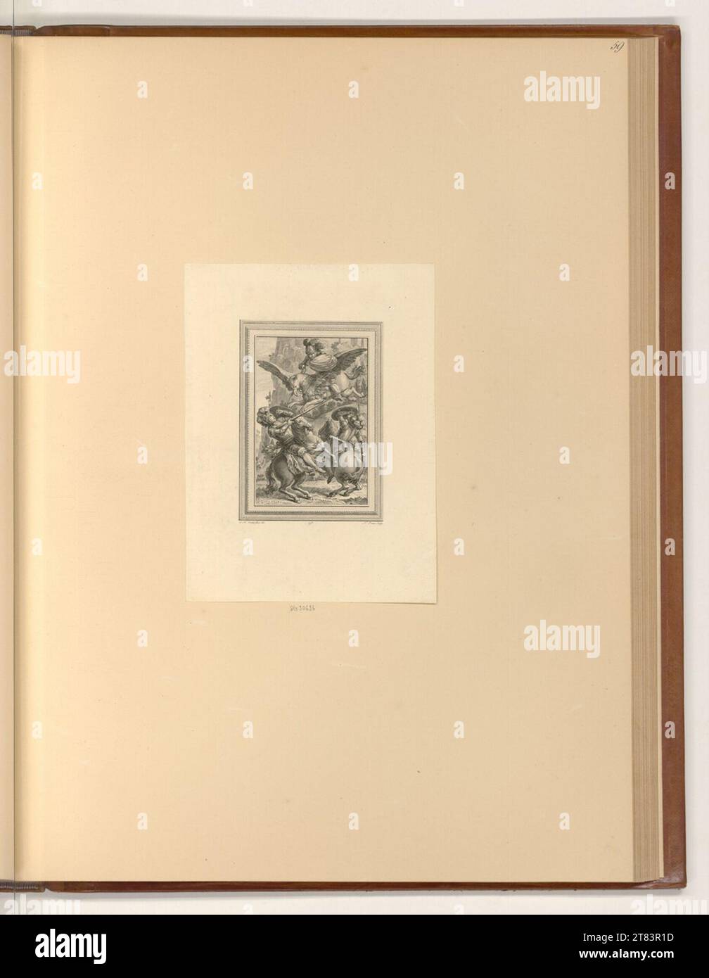 Nicolas Ponce (Engraver) Buchillustration. Kupferstich, Ätzung 1775 , 1775 Stockfoto