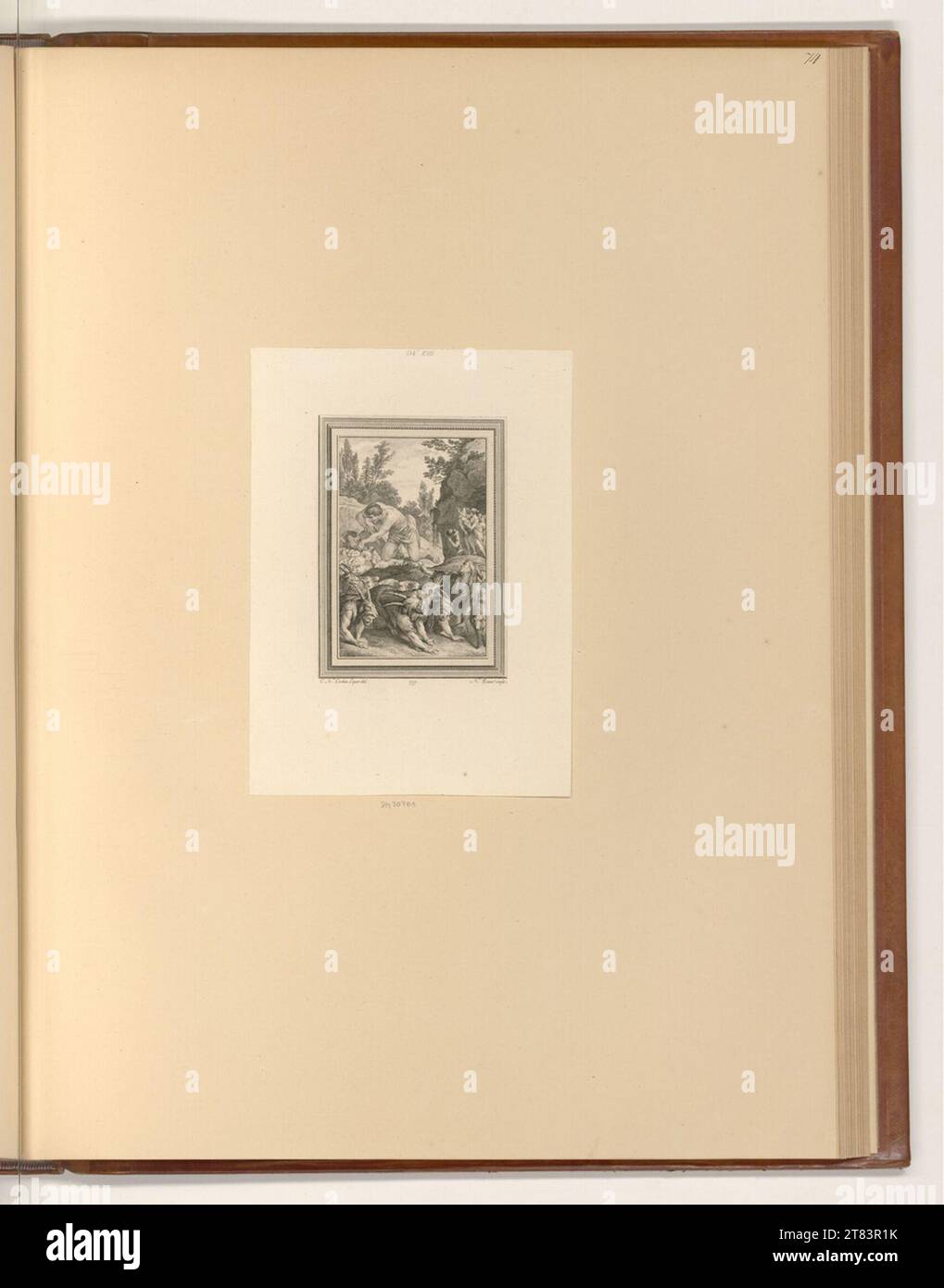 Nicolas Ponce (Engraver) Buchillustration. Kupferstich, Ätzung 1777 , 1777 Stockfoto