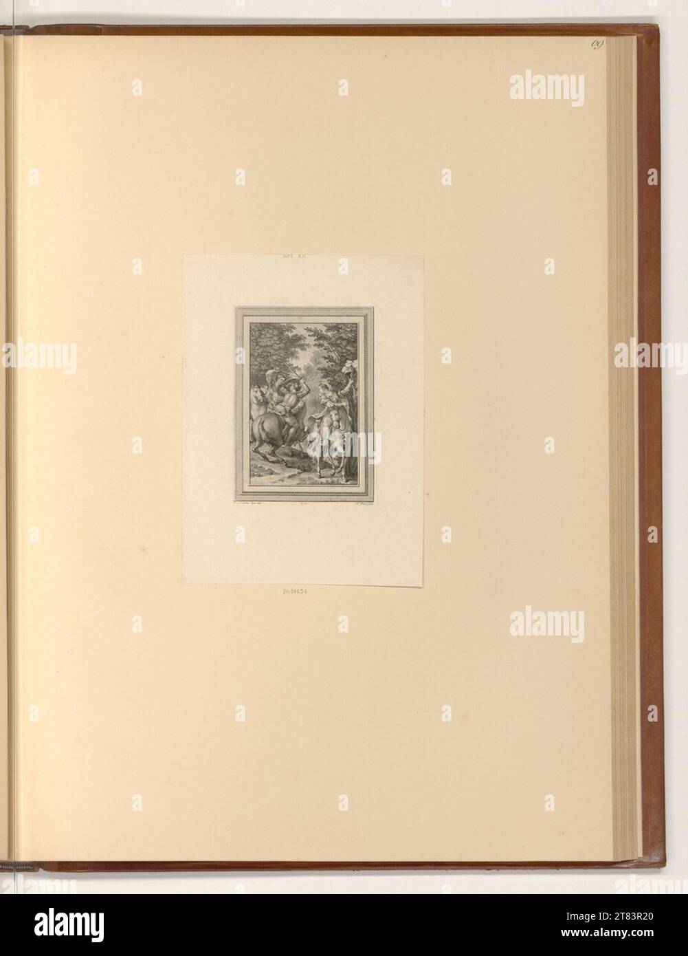 Nicolas Ponce (Engraver) Buchillustration. Kupferstich, Ätzung 1776 , 1776 Stockfoto