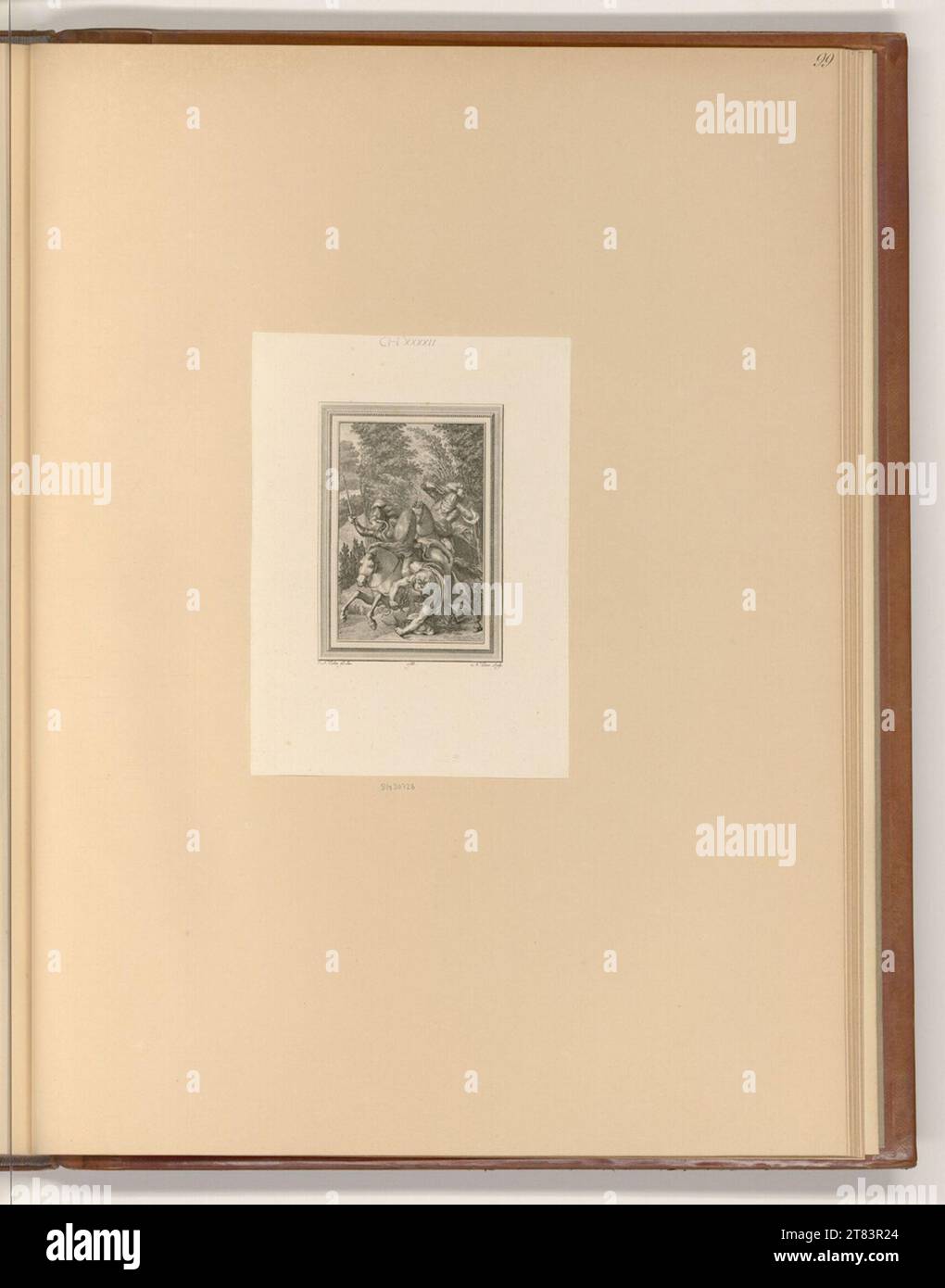 Nicolas Ponce (Engraver) Buchillustration. Kupferstich, Ätzung 1783 , 1783 Stockfoto