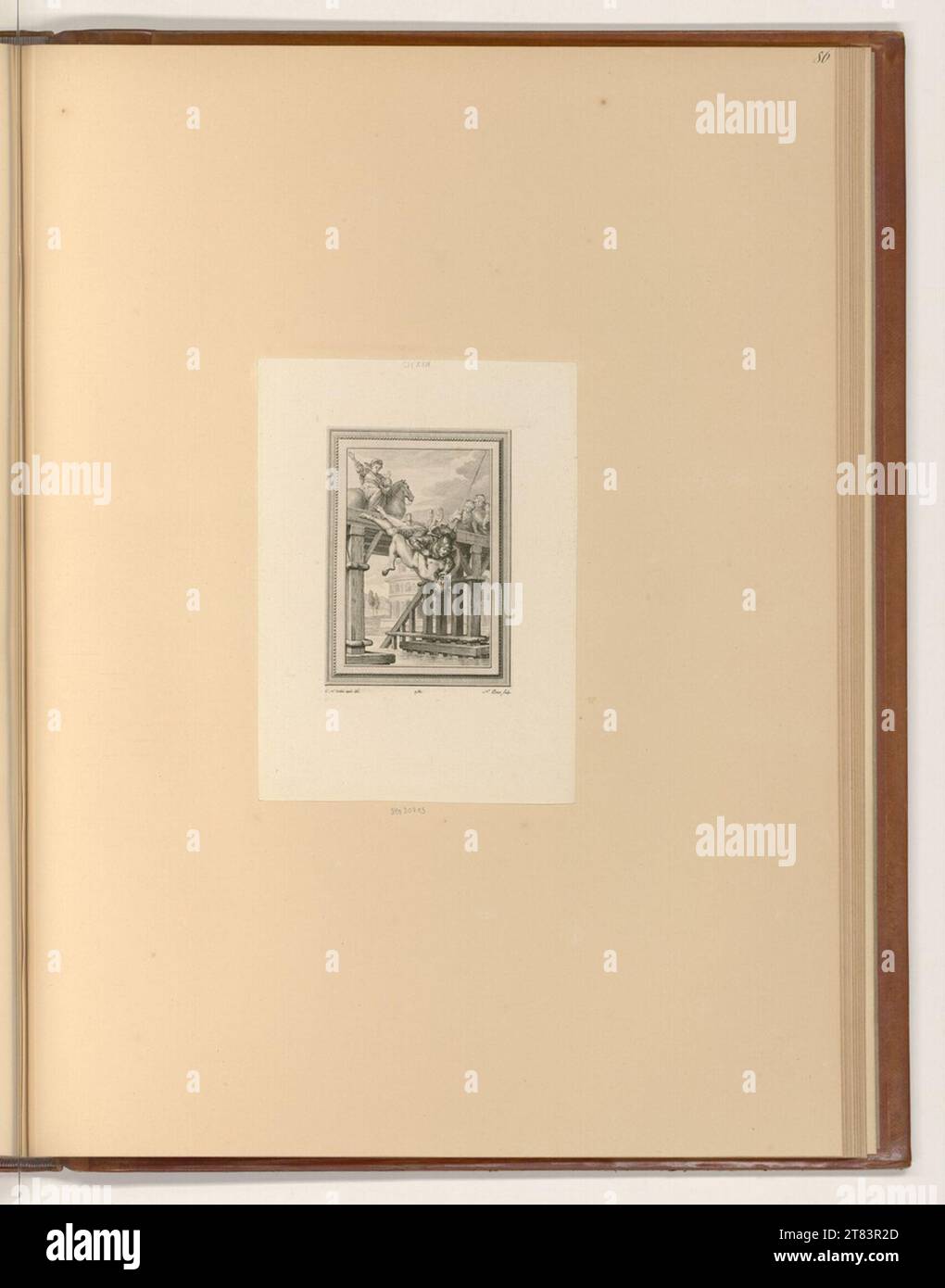 Nicolas Ponce (Engraver) Buchillustration. Kupferstich, Ätzung 1781 , 1781 Stockfoto