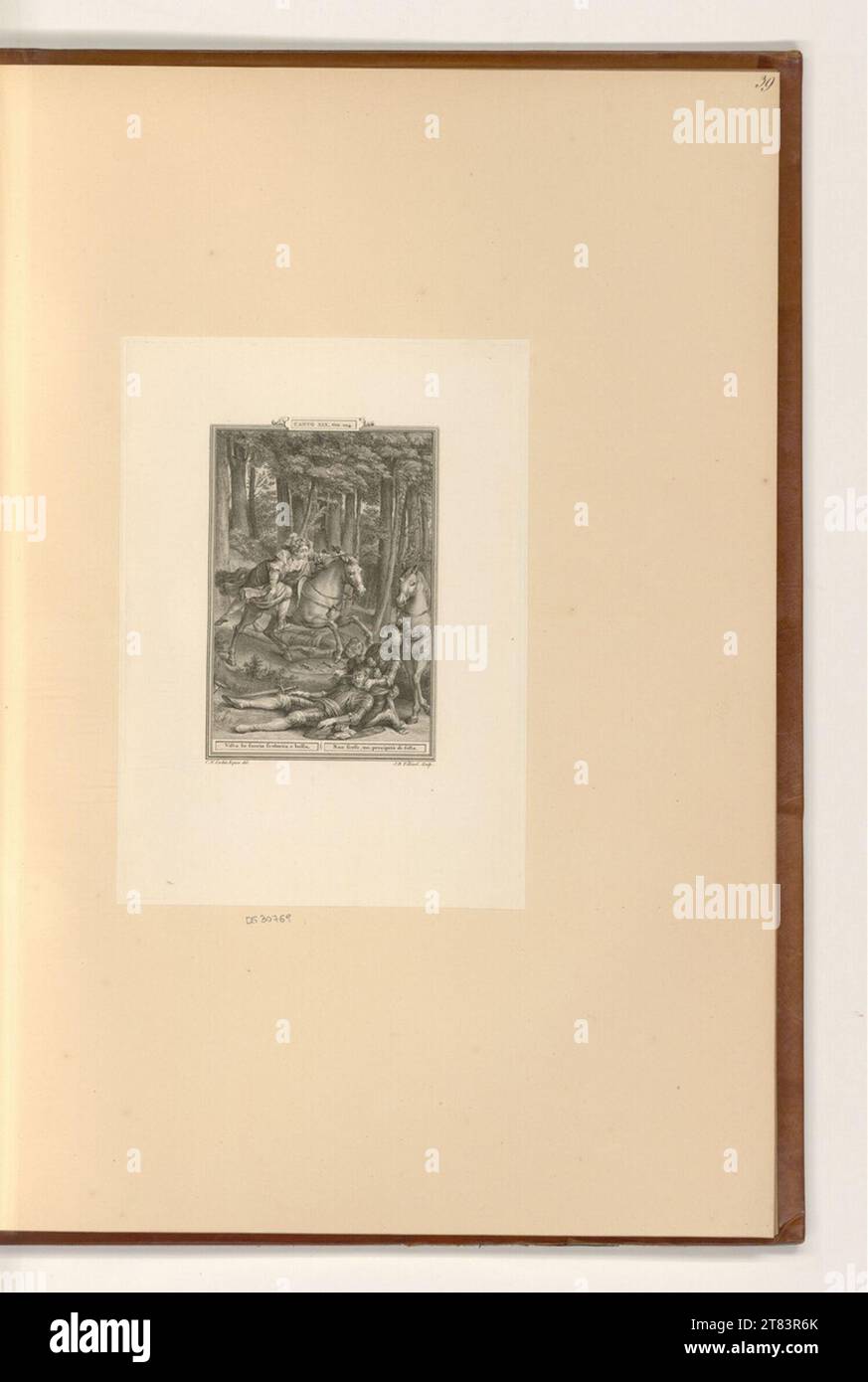 Jean-Baptiste Tilliard (Engraver) Tasso, Torquato: Das befreite Jerusalem (Buchillustration). Kupferstich, Ätzung 1784-1786 , 1784/1786 Stockfoto