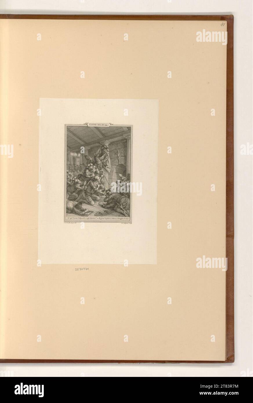 Jean-Louis Delignon (Engraver) Tasso, Torquato: Das befreite Jerusalem (Buchillustration). Kupferstich, Ätzung 1784-1786 , 1784/1786 Stockfoto