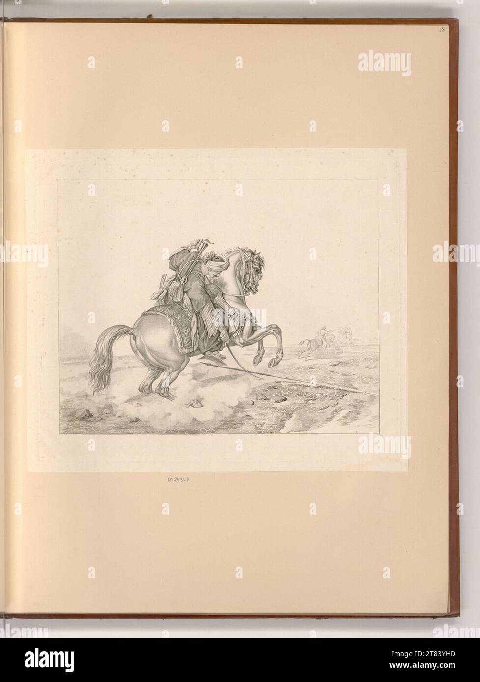 Unbestimmter (Engraver) Orientaler Reiter. Dotier Manner, Ätzen 1778-1850, 1778/1850 Stockfoto