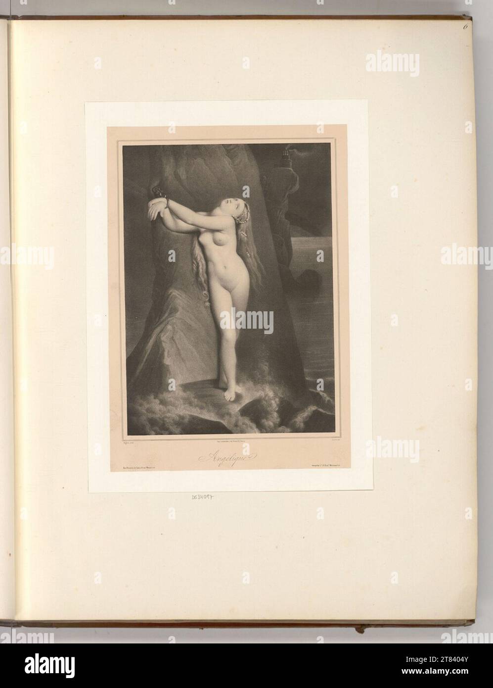 Jean Pierre Sudre (Lithograph in) Angelic. Lithographie um 1839 Stockfoto