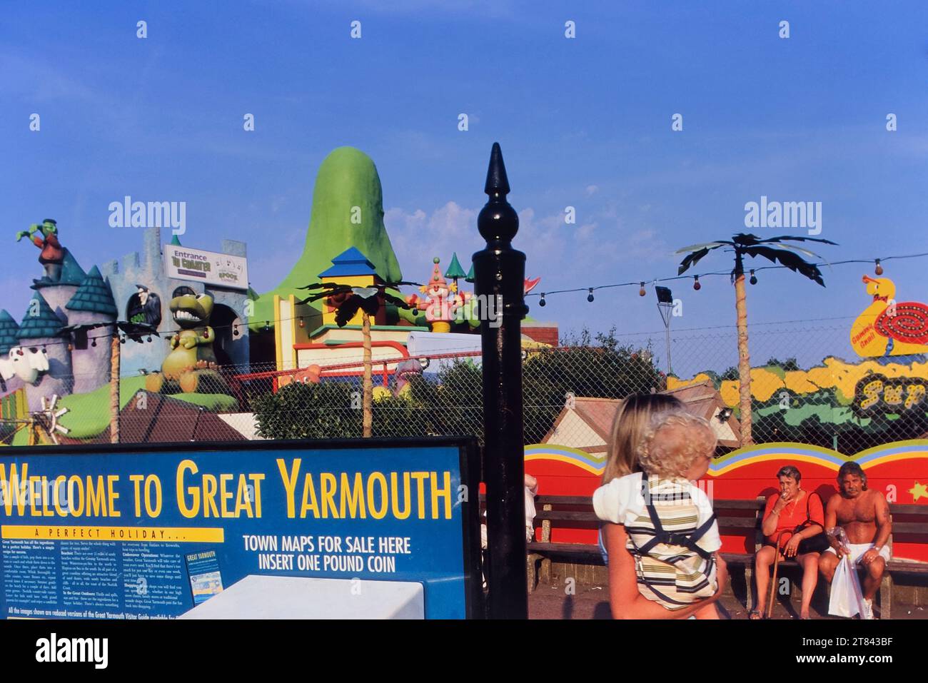 Joyland Childrens Fun Park in Great Yarmouth, Norfolk, England, Großbritannien Stockfoto