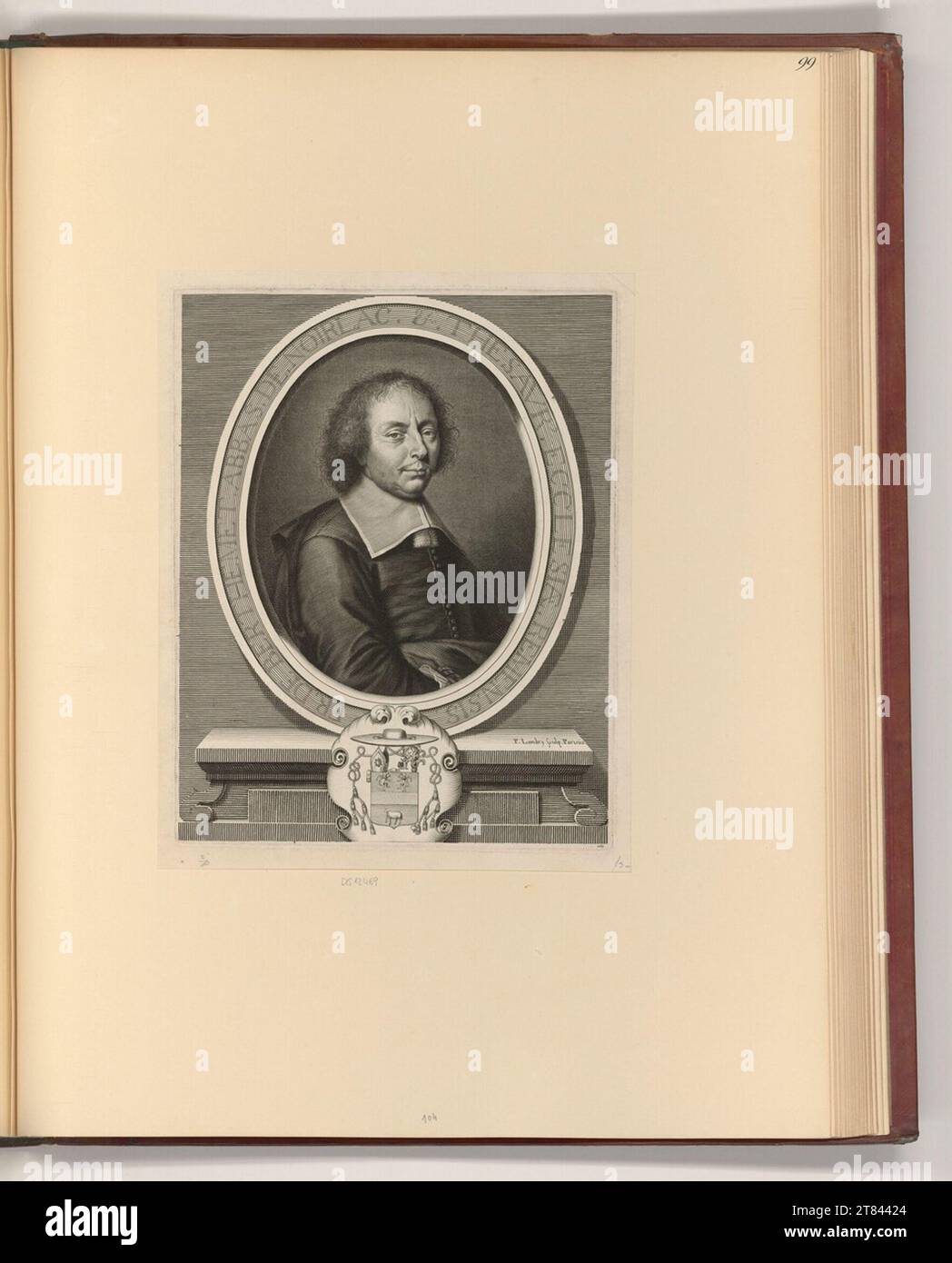 Pierre Landry (Engraver) stellt das Berthhemet vor. Kupferstich 1667 , 1667 Stockfoto