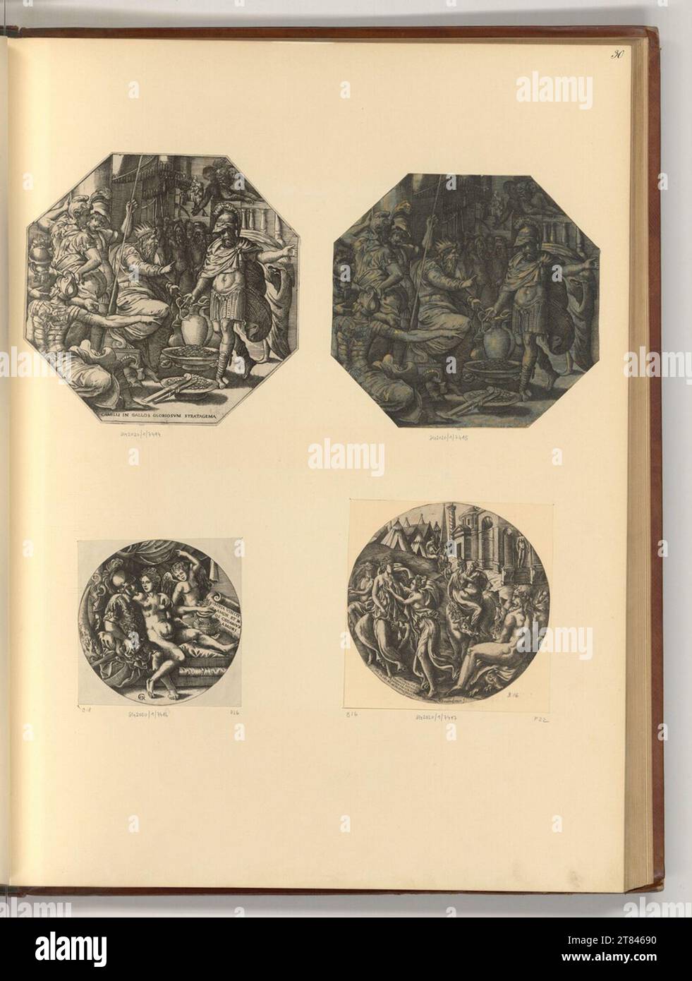 Georges Reverdy (Gravierer) mythologische und antike Szenen. Kupferstich 1549-1565 , 1549/1565 Stockfoto