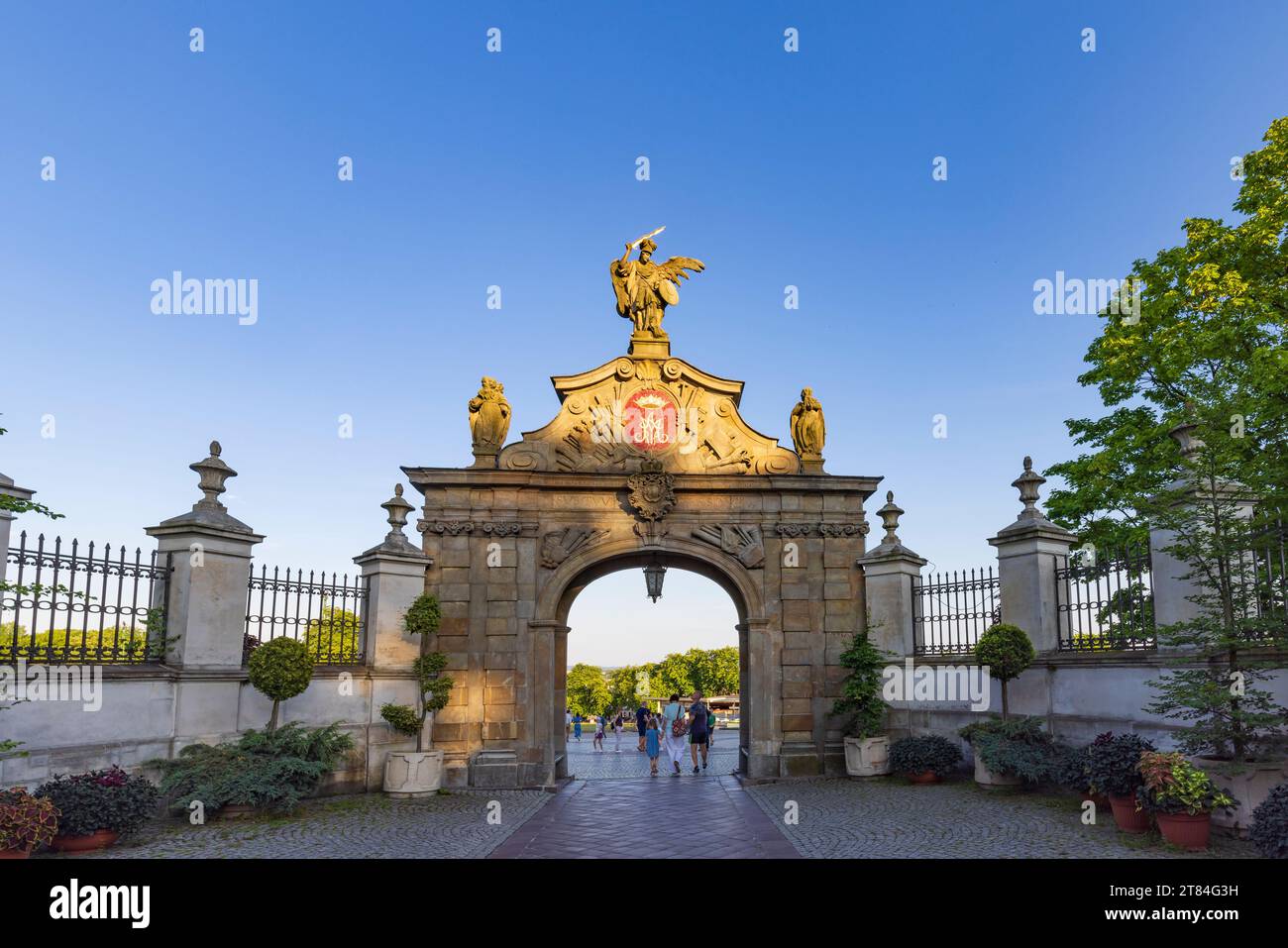Polen, Tschenstochau - 19. Juli 2023: Kloster und Kirche Jasna Gora. Polnische katholische Wallfahrtsstätte mit Schwarzer Madonna Stockfoto