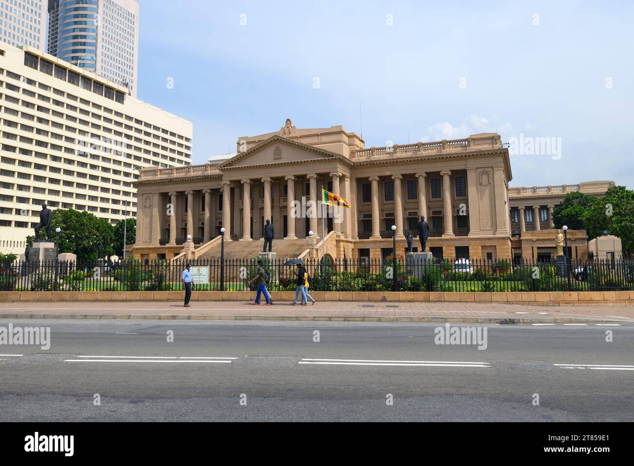 Altes Parlamentsgebäude in Colombo, das heute das Präsidentensekretariat von Sri Lanka beherbergt Stockfoto