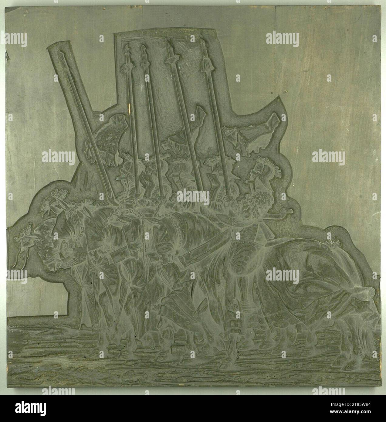 Hans Burgkmair d. Ä. Triumphzug Kaiser Maximilians I.: Bündelrassen. Holzstab 1518 , 1518 Stockfoto