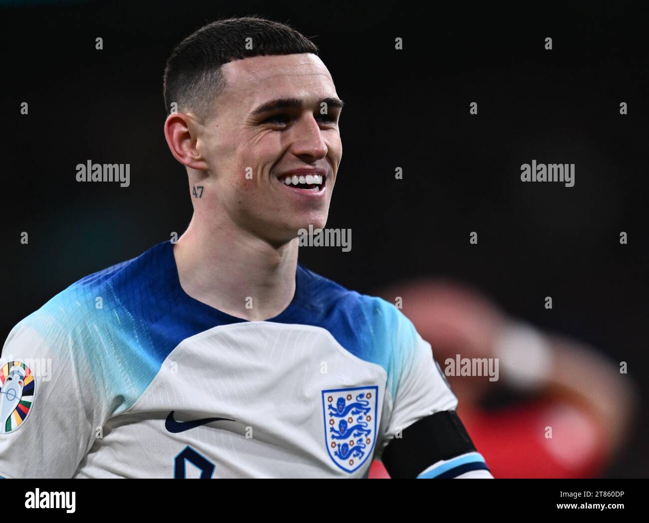 LONDON, ENGLAND - 17. November: Phil Foden aus England während des ...