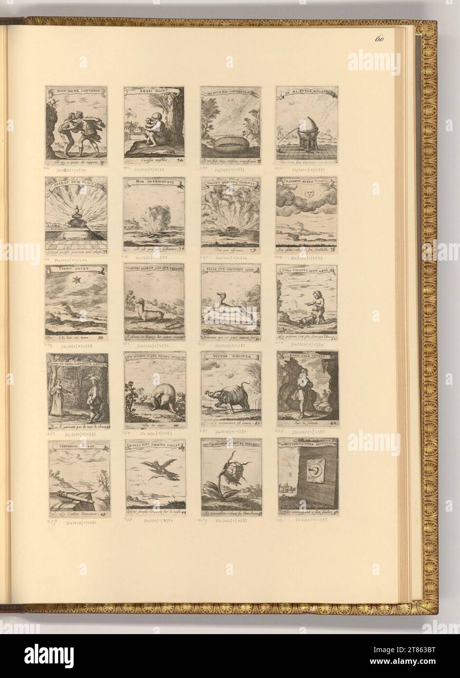 Albert Flamen (Gravierer) Embleme. Ätzen 1672 , 1672 Stockfoto