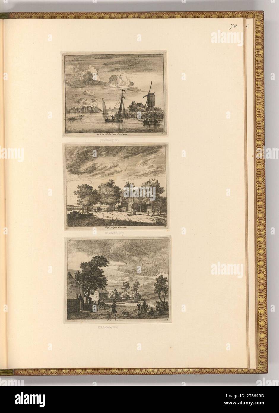 Jan van der Vinne (Gravierer) Blick auf Haarlem. Ätzen 1680-1700 , 1680/1700 Stockfoto