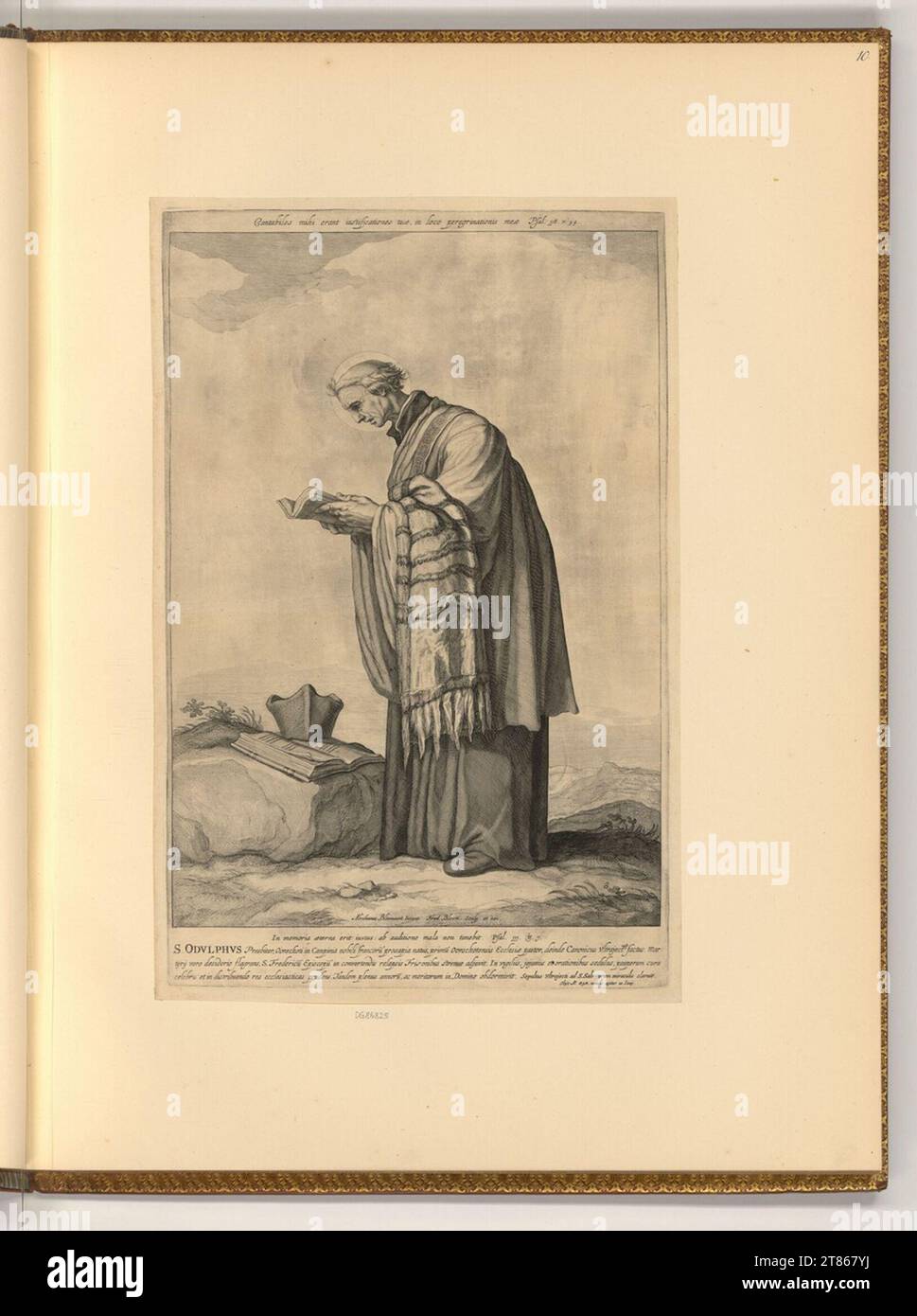 Frederick Bloemaert (Gravierer) S. Odulphus. Kupferstich um 1626 Stockfoto