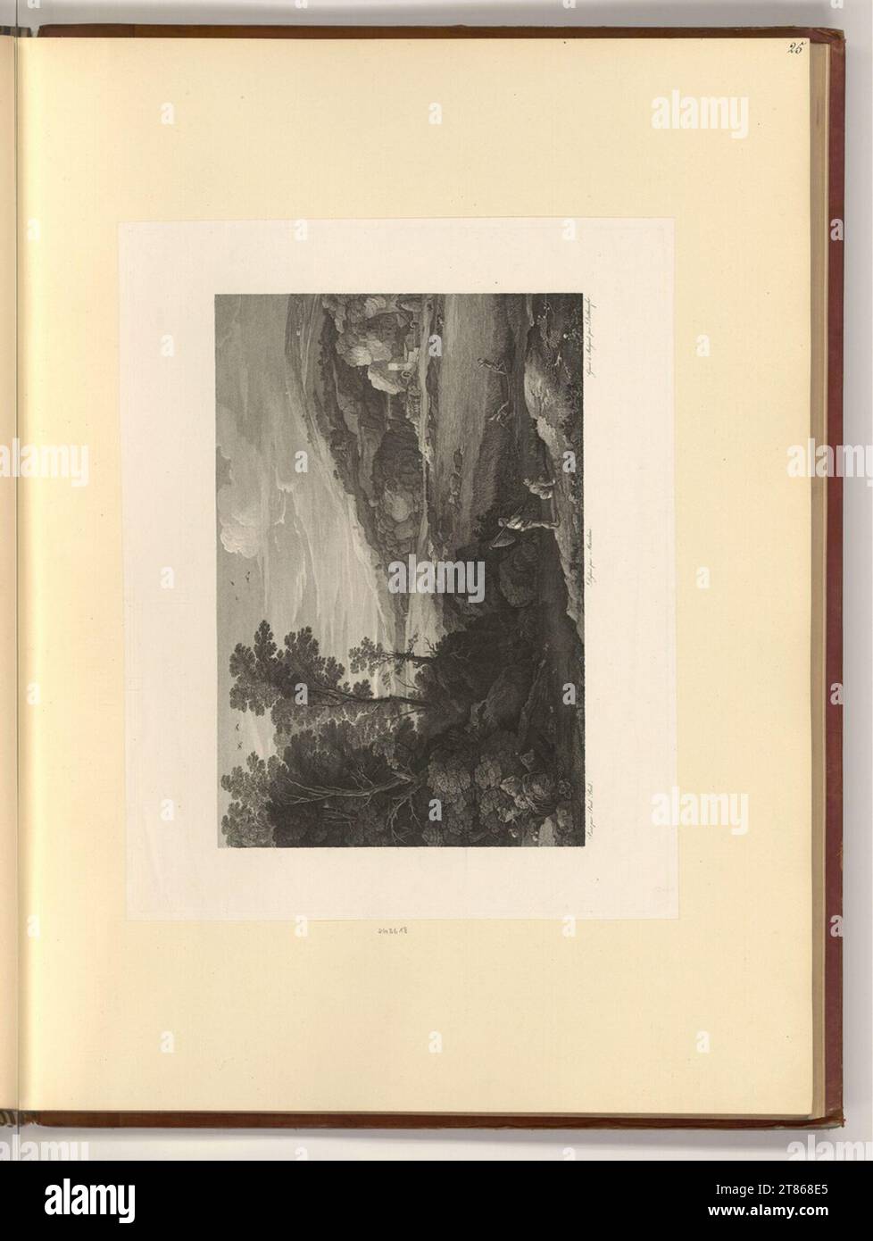 Christian Friedrich Traugott Duttenhofer Landschaft mit Fischern. Ätzen 1795-1846 , 1795/1846 Stockfoto