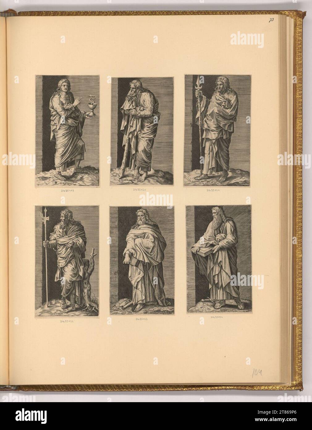 Unbestimmt Christus und die Apostel. Kupferstich, Ätzung 1520-1650 , 1520/1650 Stockfoto