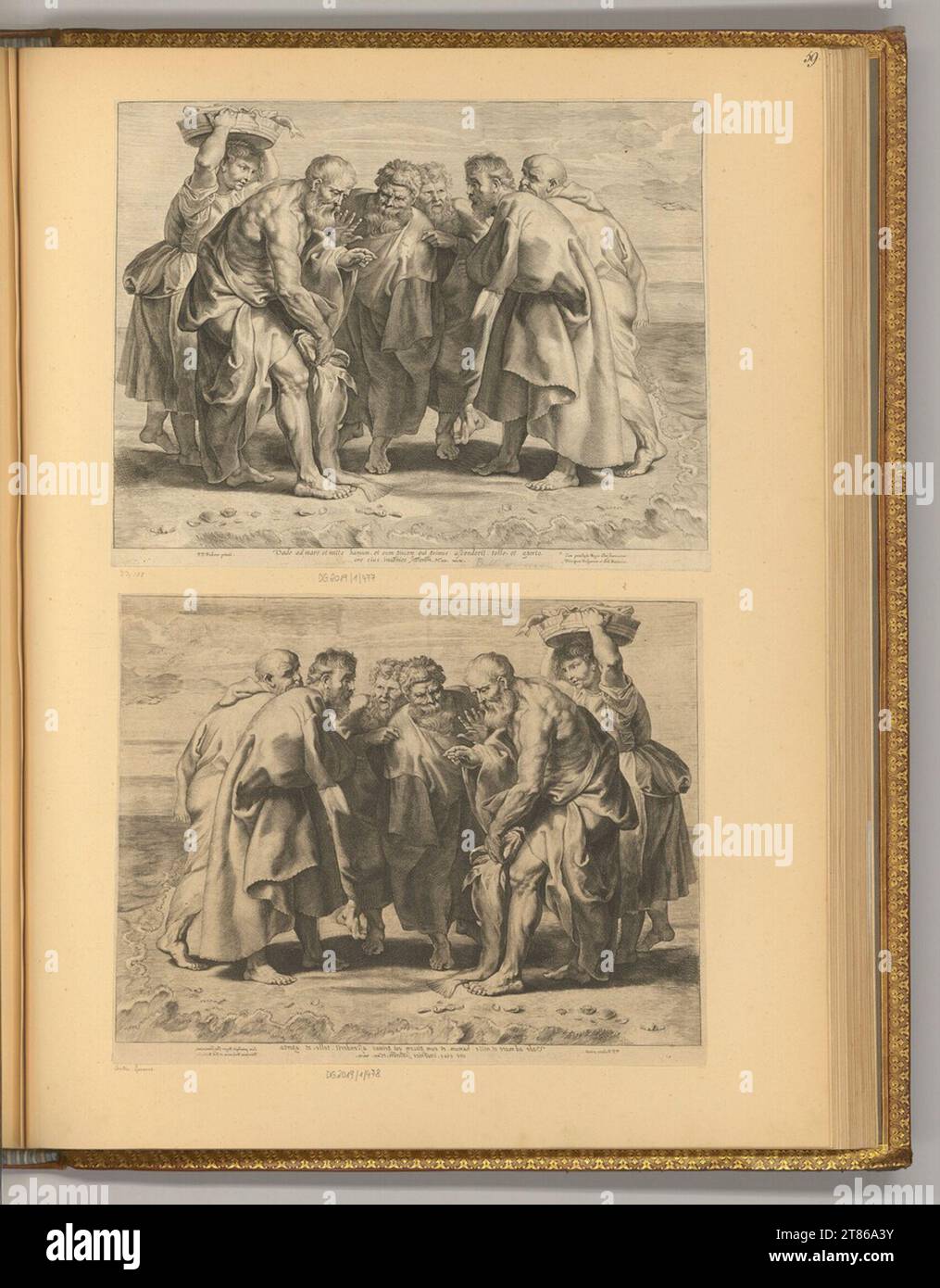 Unbestimmt aus der Tempelsteuer (das Evangelium nach Matthäus, Kapitel 17, 27). Kupferstich, Ätzung 17. Jahrhundert, 17. Jahrhundert Stockfoto