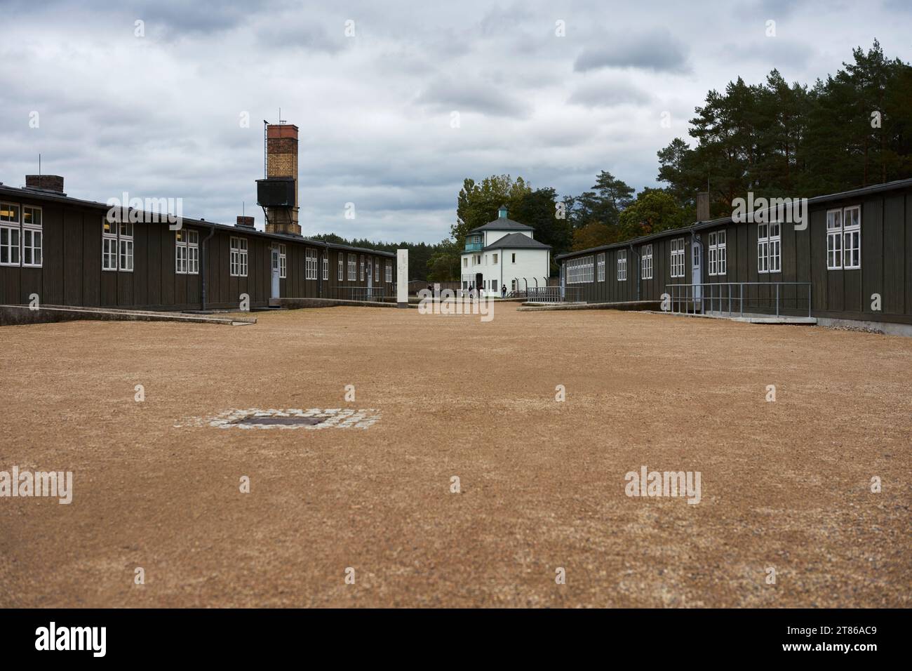 Standort des ehemaligen Konzentrationslagers Sachsenhausen. Stockfoto