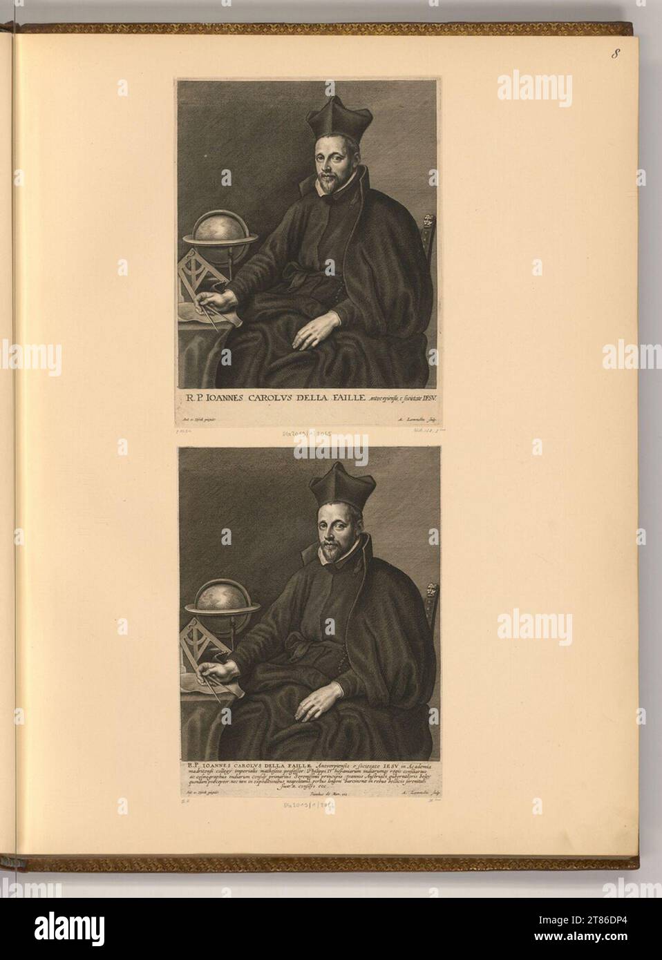 Adriaen Lommelin (Gravierer) Porträt Jean-Charles de la Faille. Kupferstich 1639-1645 , 1639/1645 Stockfoto