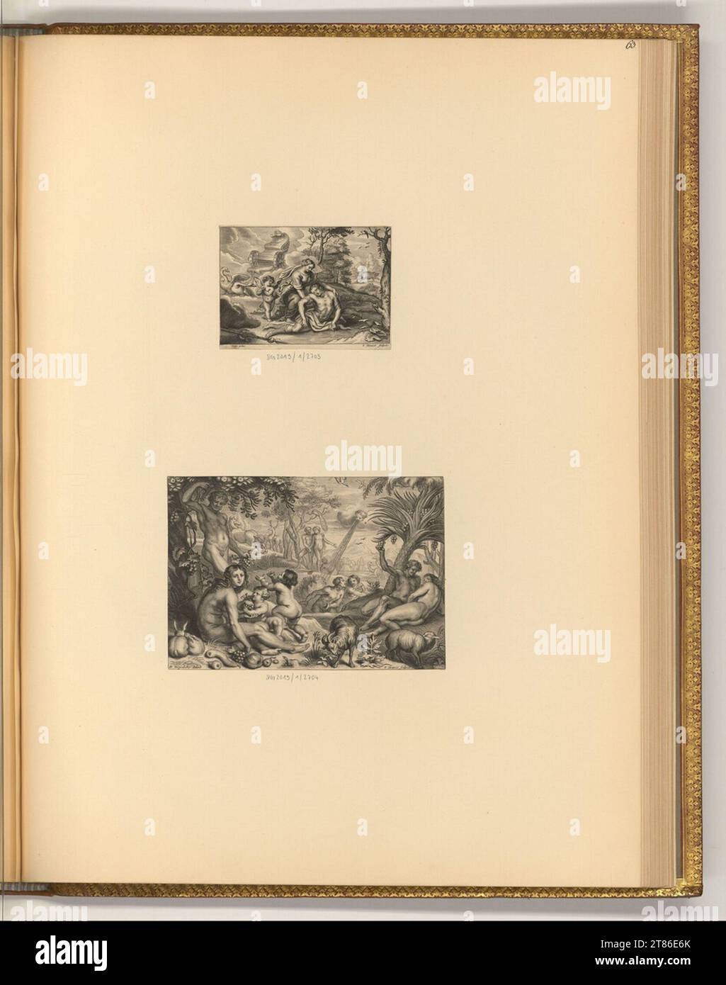 Petrus Clouwet Venus und Adonis; du Ryer, Pierre: Die Metamorphosen von Ovid (Buchillustration). Kupferstich, Ätzung 1635-1670 , 1635/1670 Stockfoto