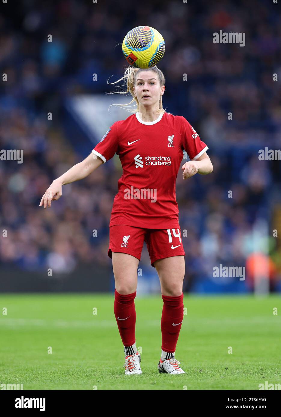 London, Großbritannien. November 2023. Marie Hobinger aus Liverpool während des FA Women's Super League Spiels in Stamford Bridge, London. Der Bildnachweis sollte lauten: David Klein/Sportimage Credit: Sportimage Ltd/Alamy Live News Stockfoto