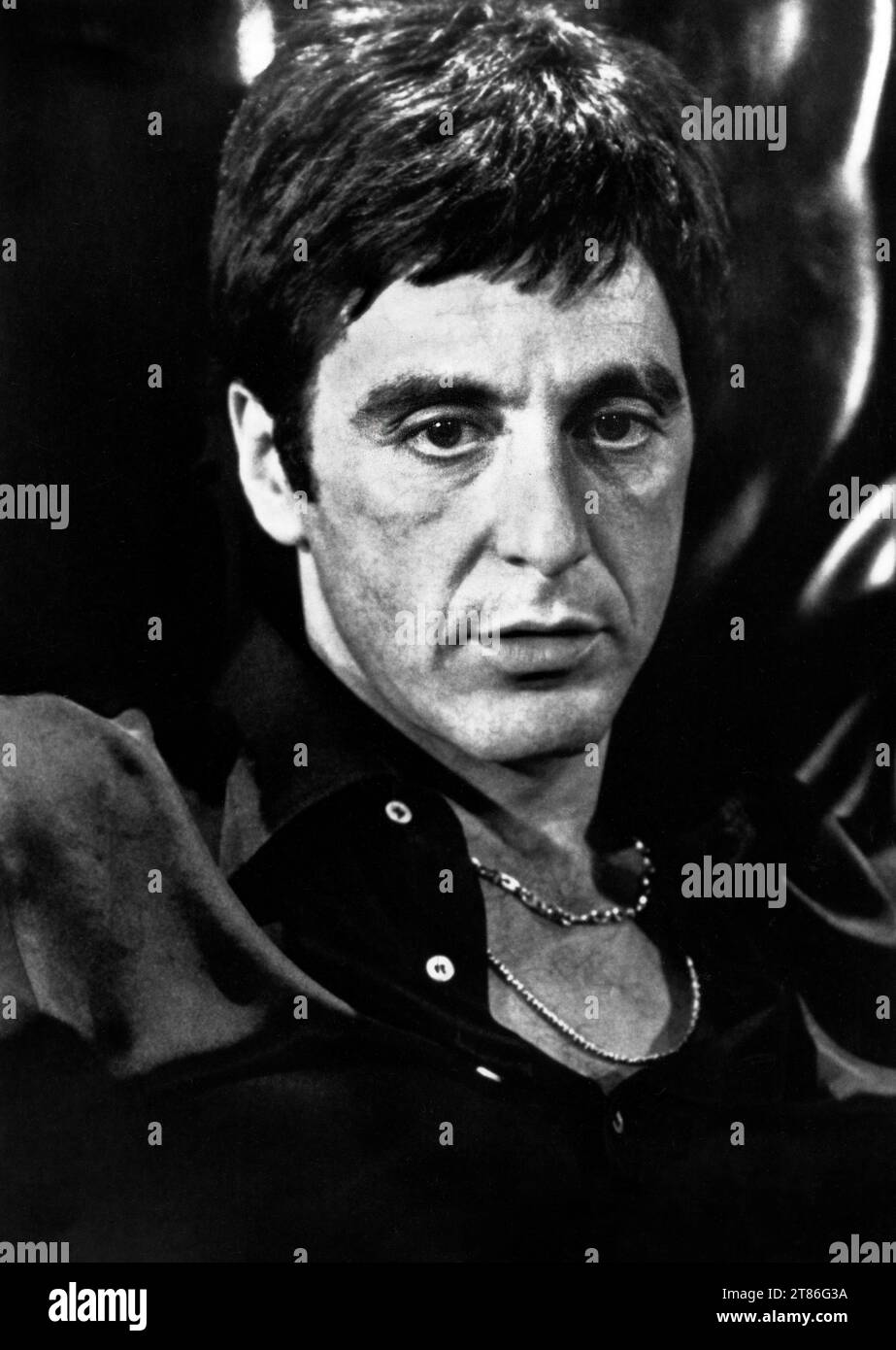 Al Pacino, am Set des Films, 'Scarface', Universal Pictures, 1983 Stockfoto